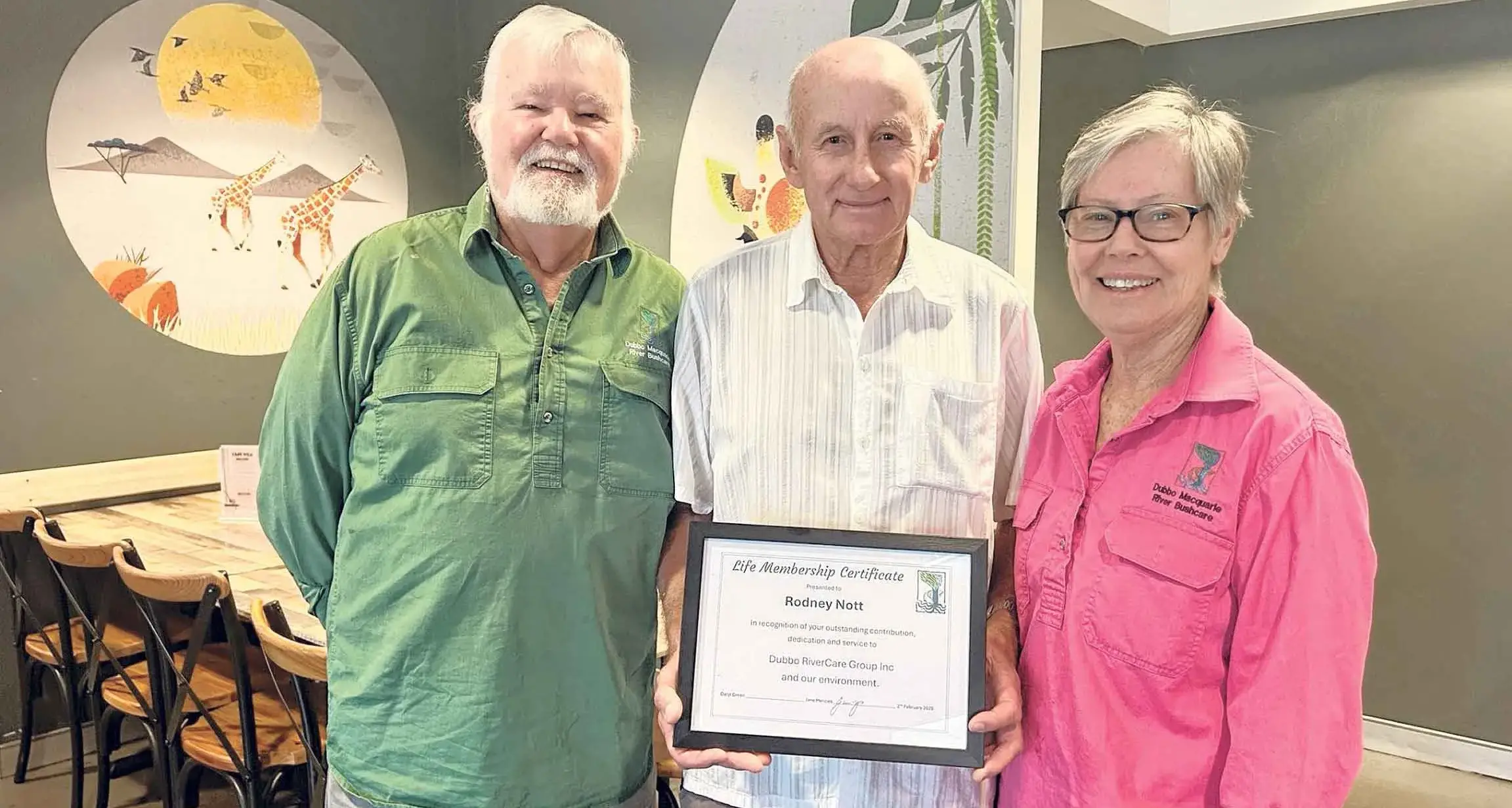 RiverCare vollie Rod Nott recognised with life membership