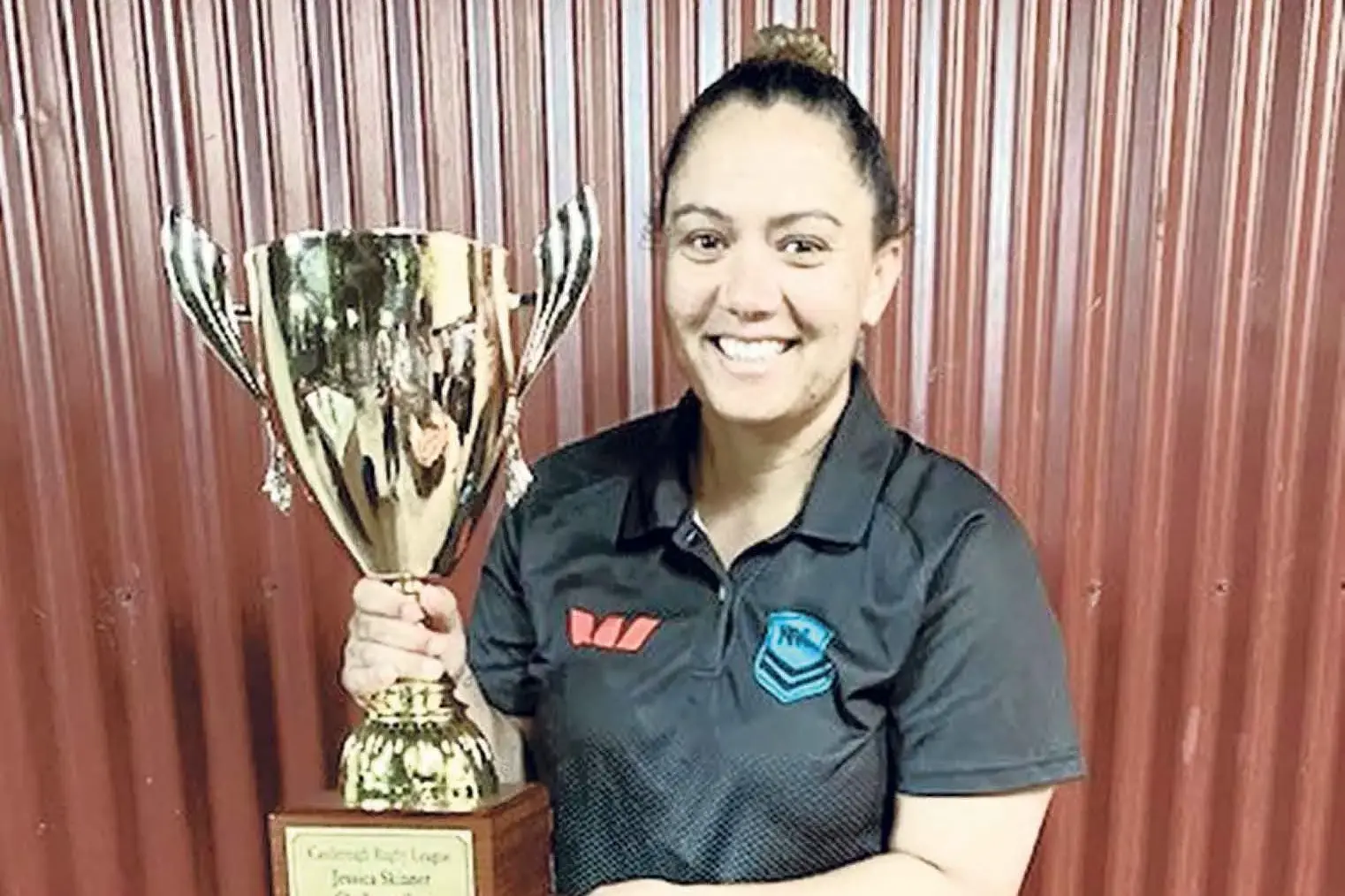 <p>Keen footballing eye; Aussie women\\u2019s rugby league coach, Jess Skinner called into the Touch northern conference state finals on Sunday. Photo: NSWRL</p>\\n