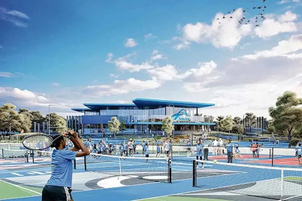 <p>Not so grand, the State Government has this week returned more than $10 million of the near $50 million that had been promised by the previous State Government for a now-cancelled state-of-the-art Indoor Sports Hub and PCYC. Photo: AJC Architects.</p>\\n