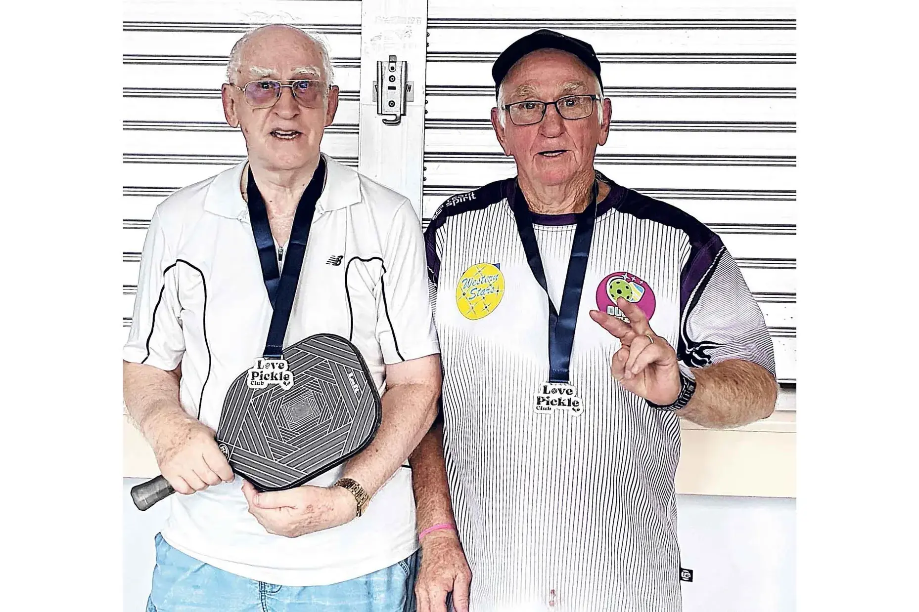 <p>Silver lining, Dubbo pickleballers, Brian Humphries and Greg King, travelled to Bathurst on Saturday to win second-spot in their regional tournament competition. Photos: Supplied</p>\\n