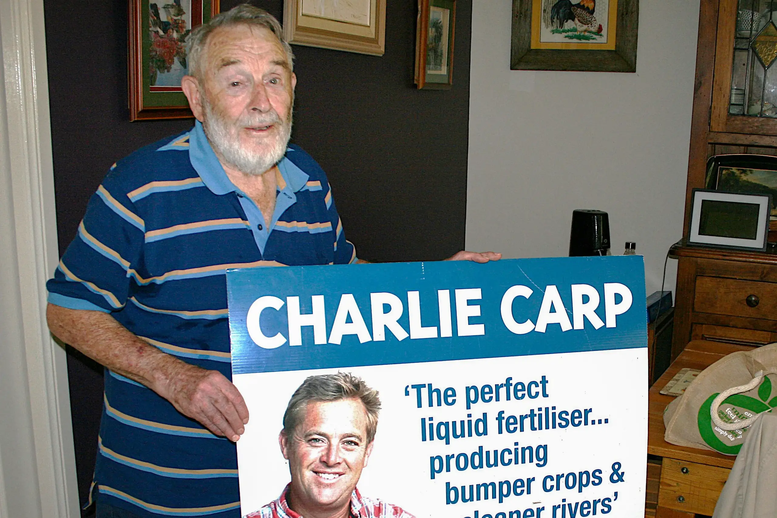 <p>Life-long farmer Bob McFarland and a few friends set about exploiting the invasive and destructive fish species, European carp, developing one of the best fertilisers on the market. Photo: Dubbo Photo News. </p>\\n