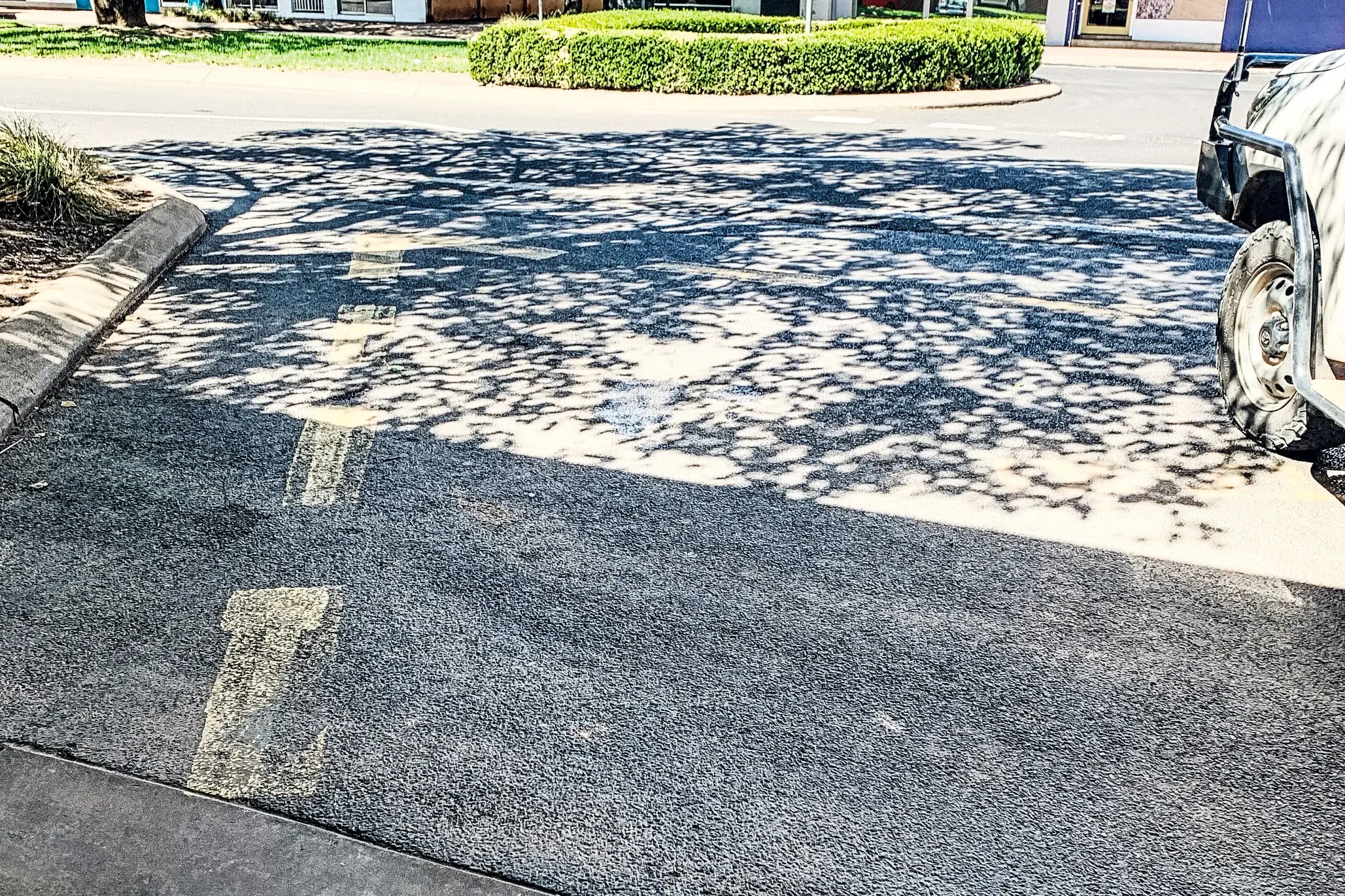 <p>Faded yellow lines are all that remain of the former \"taxi stand\" in downtown Narromine. Mayor Ewen Jones is leading the charge to advocate for reducing barriers to operating taxi services in rural towns. Photo: Photo News</p>\\n