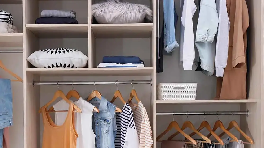 Simple storage strategies can turn cluttered closets into calm, functional spaces