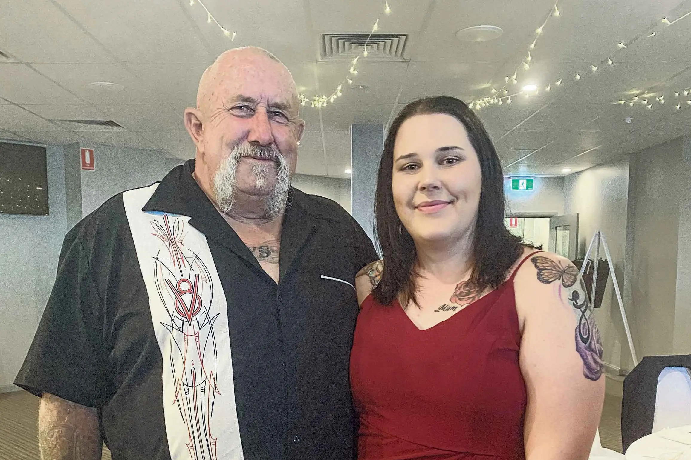 <p>The late Colin Thomas with his daughter Ashley. Photo: Ashley Thomas.</p>\\n
