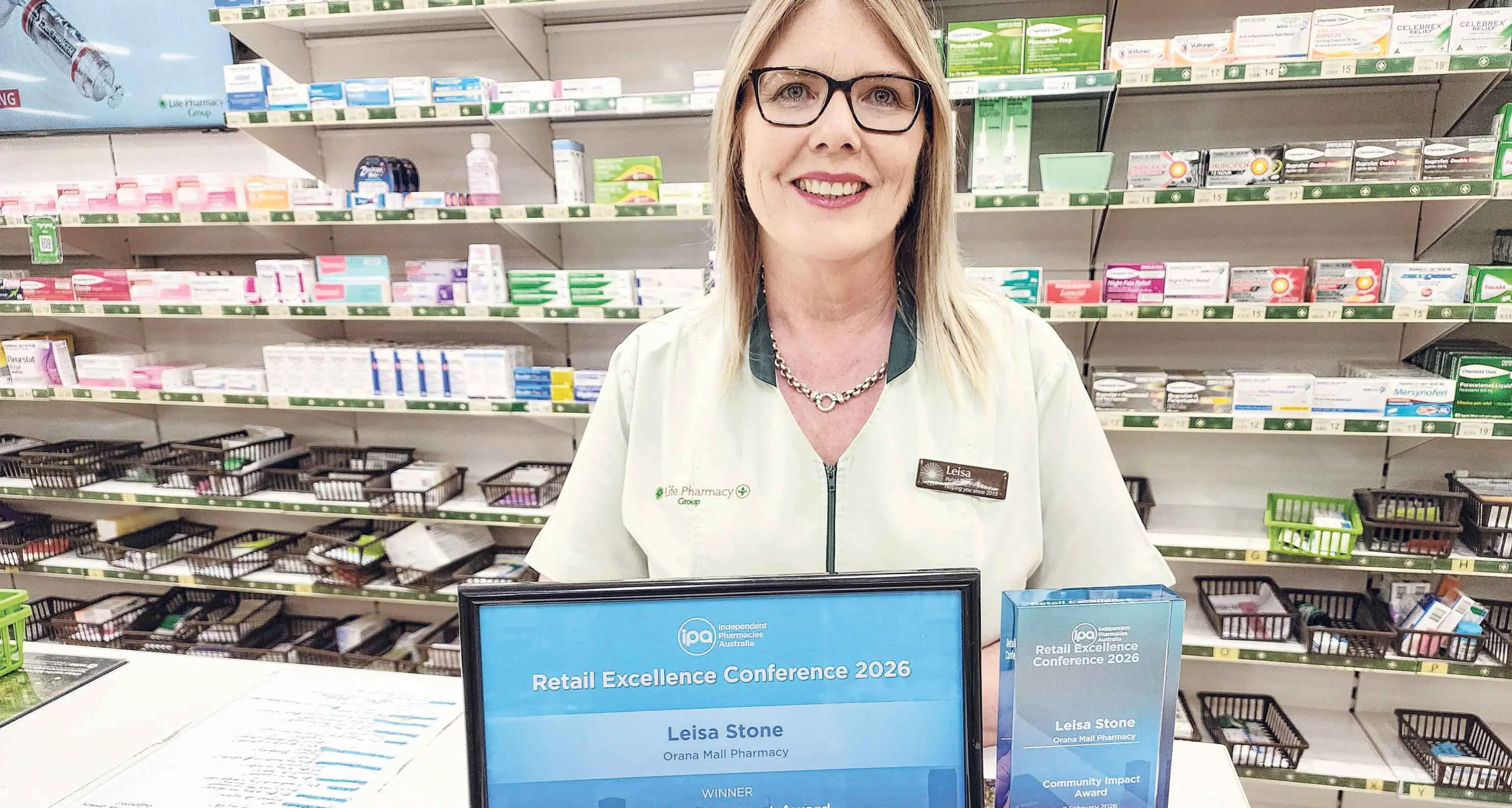 Getting the retail right for customers is what award-winner Leisa loves