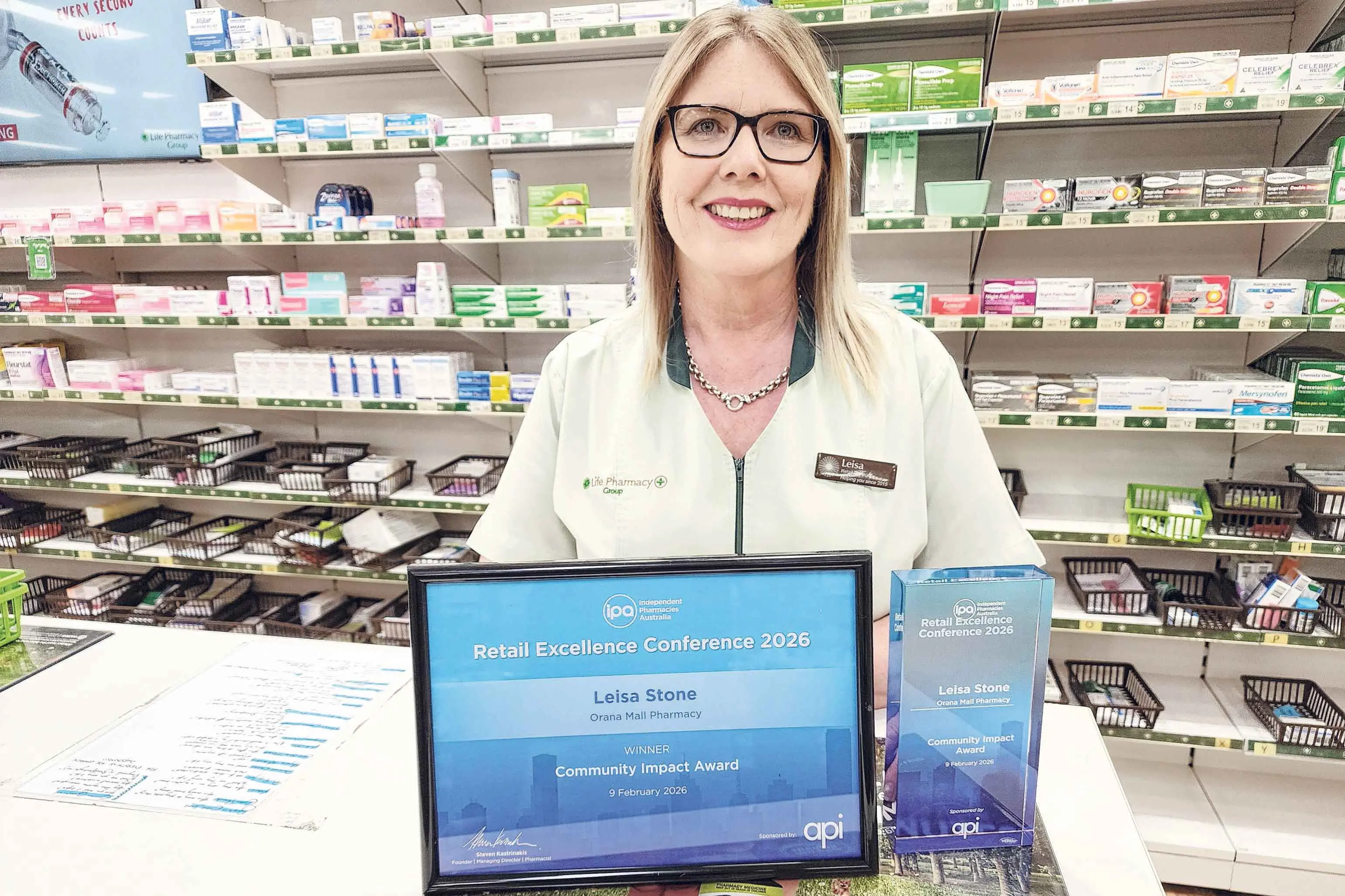 Getting the retail right for customers is what award-winner Leisa loves