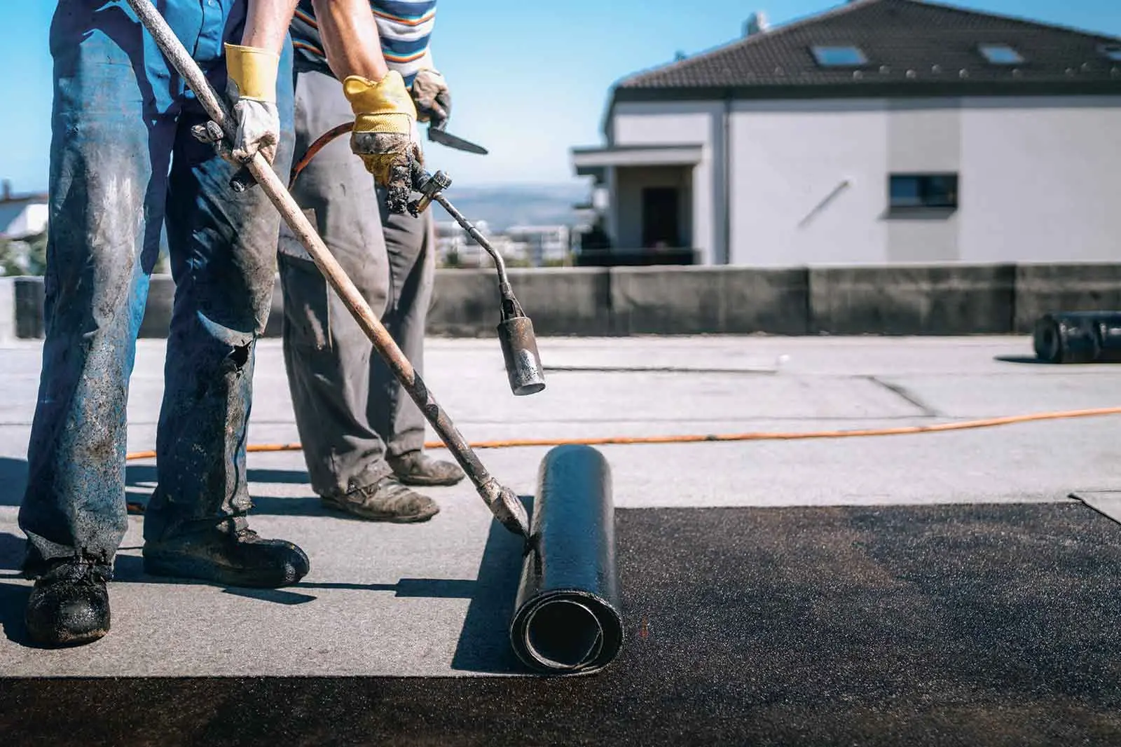 <p>Get professional advice before working on and repairing a flat roof.</p>\\n