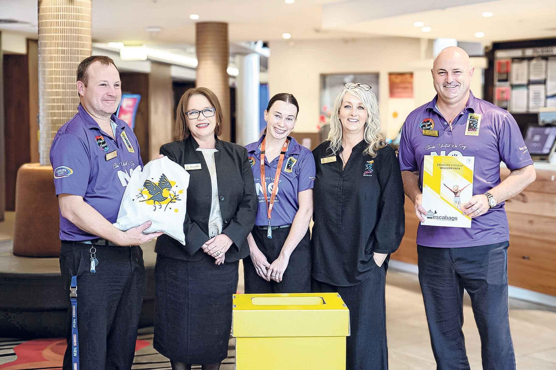 Dubbo RSL joins Escabags initiative to support DV survivors