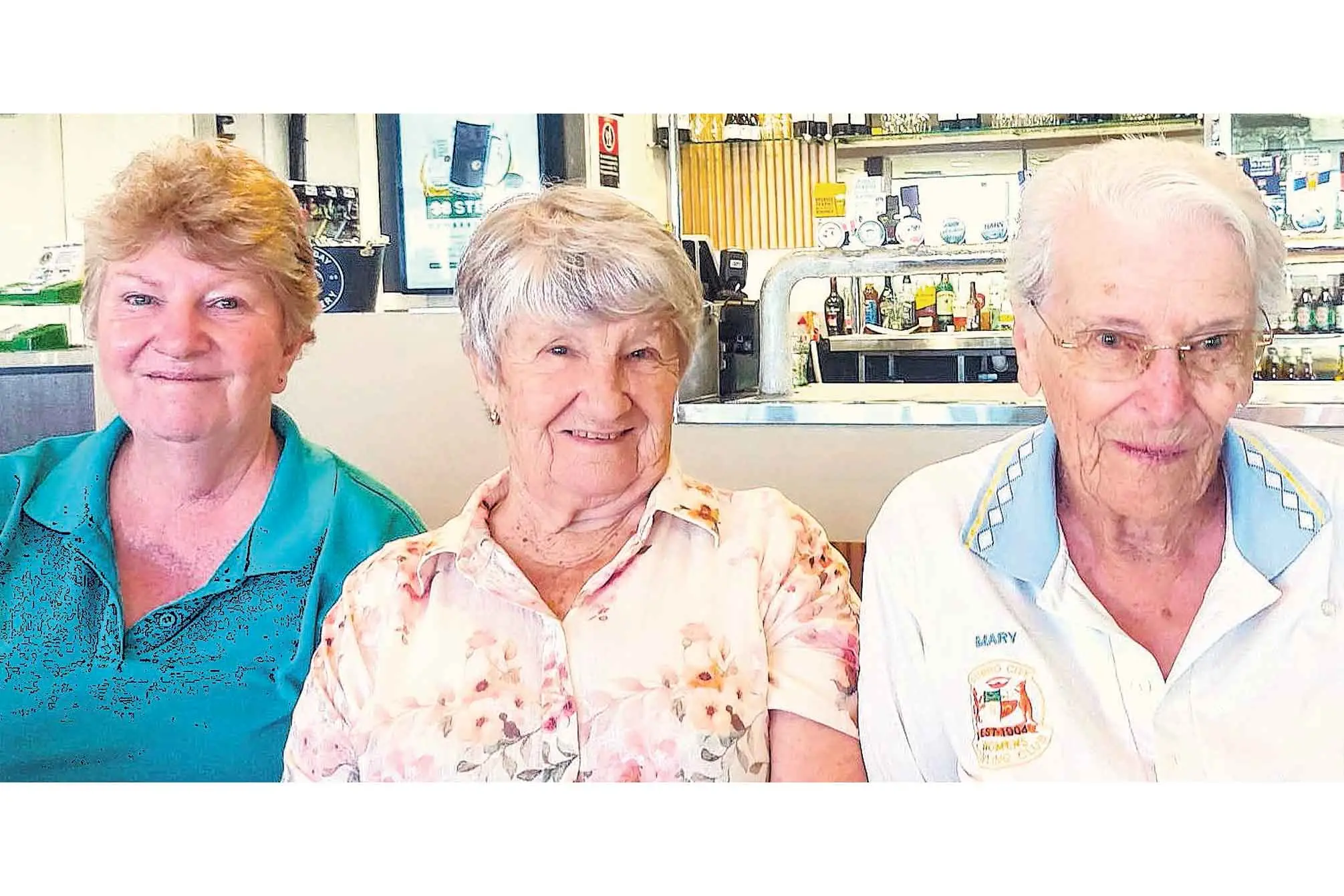 <p>Sharing the lead at RSL Combination Bowls before being run-down, Tracey Keenan, new girl Dawn Miller, and Mary Perry. Photo: Supplied</p>\\n