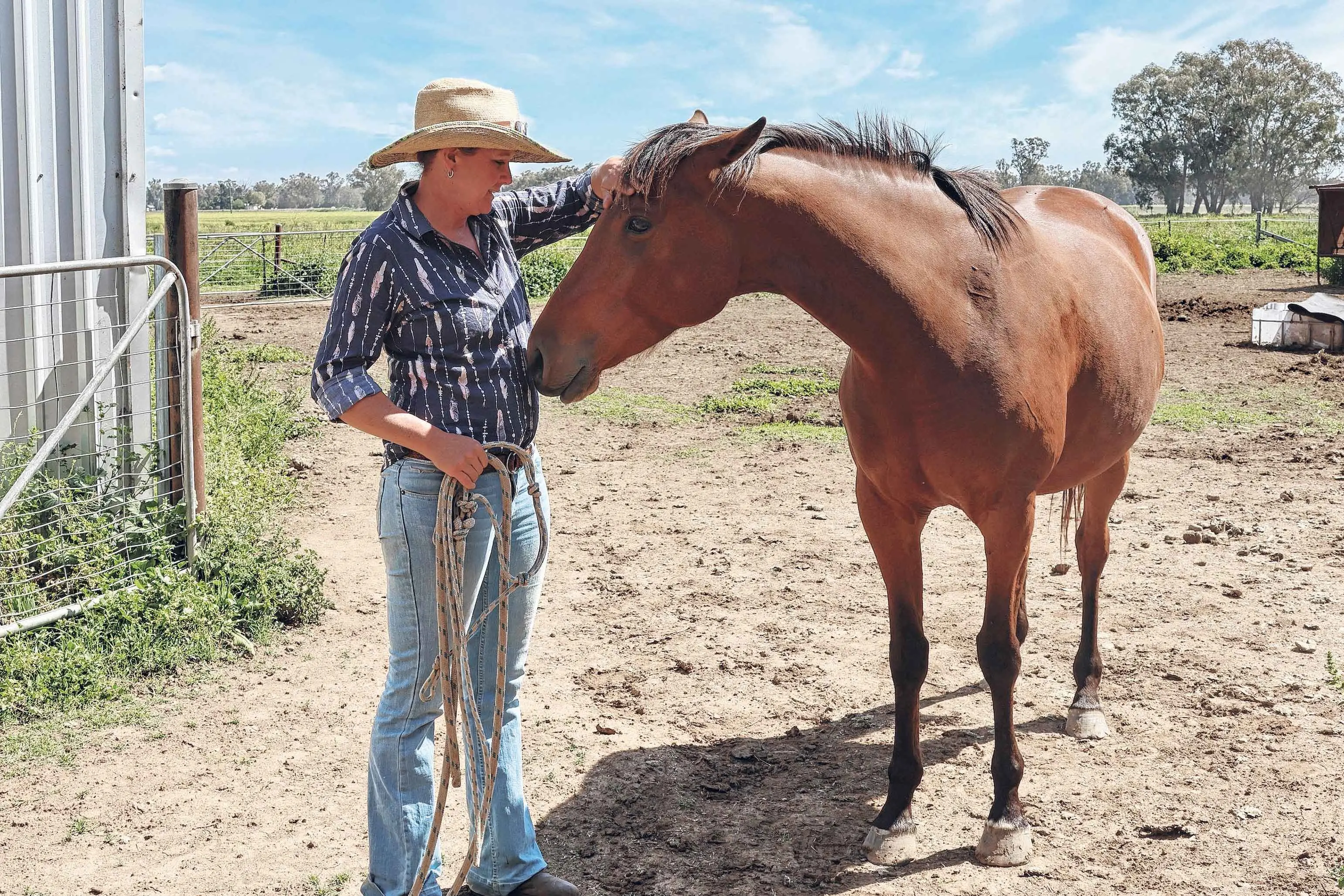 <p>Sally Hunter is leading a 400km horseride along a proposed gas pipeline route. Photos: Supplied</p>\\n