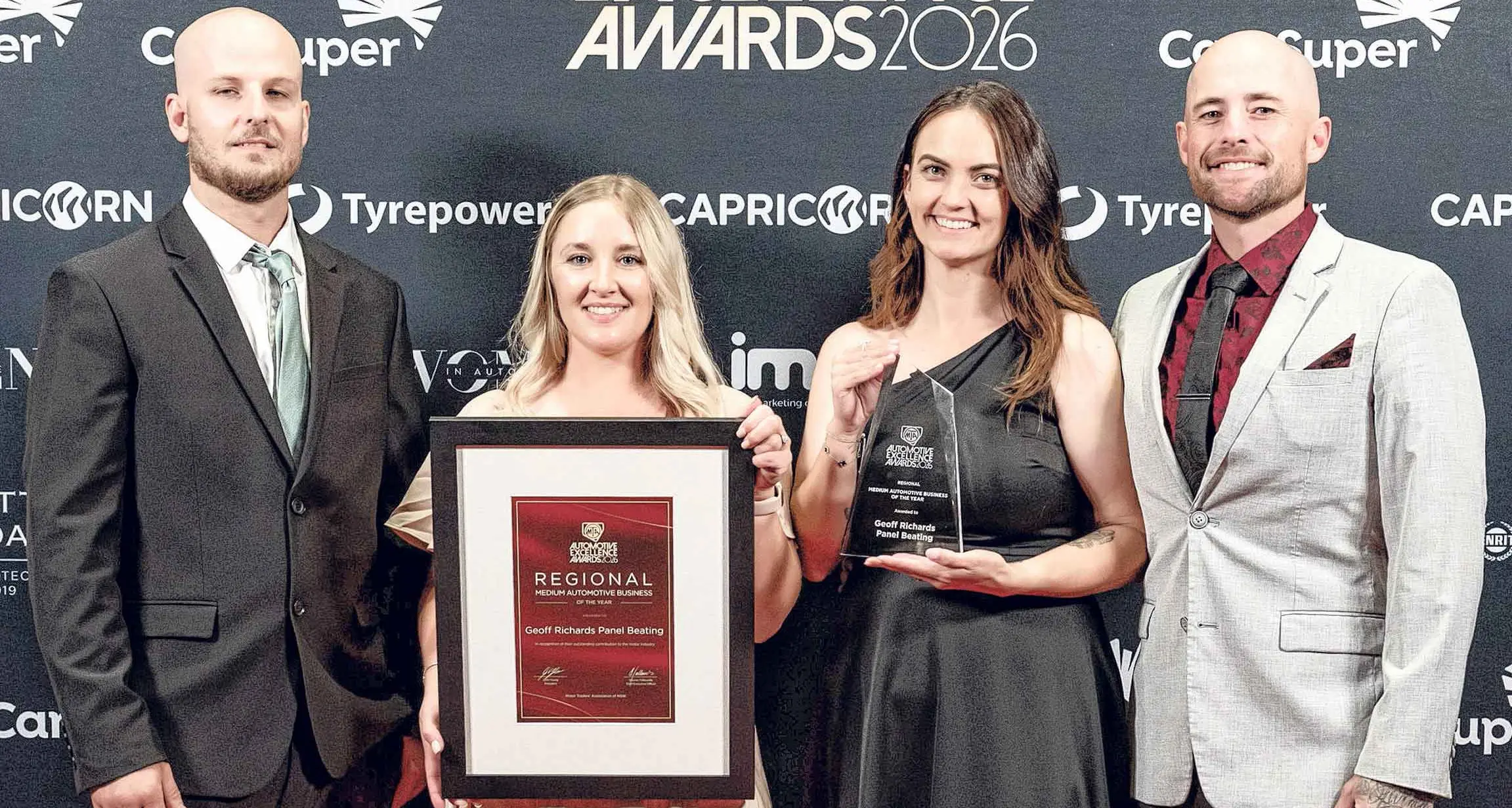 Regional win for Geoff Richards at MTA’s inaugural award event