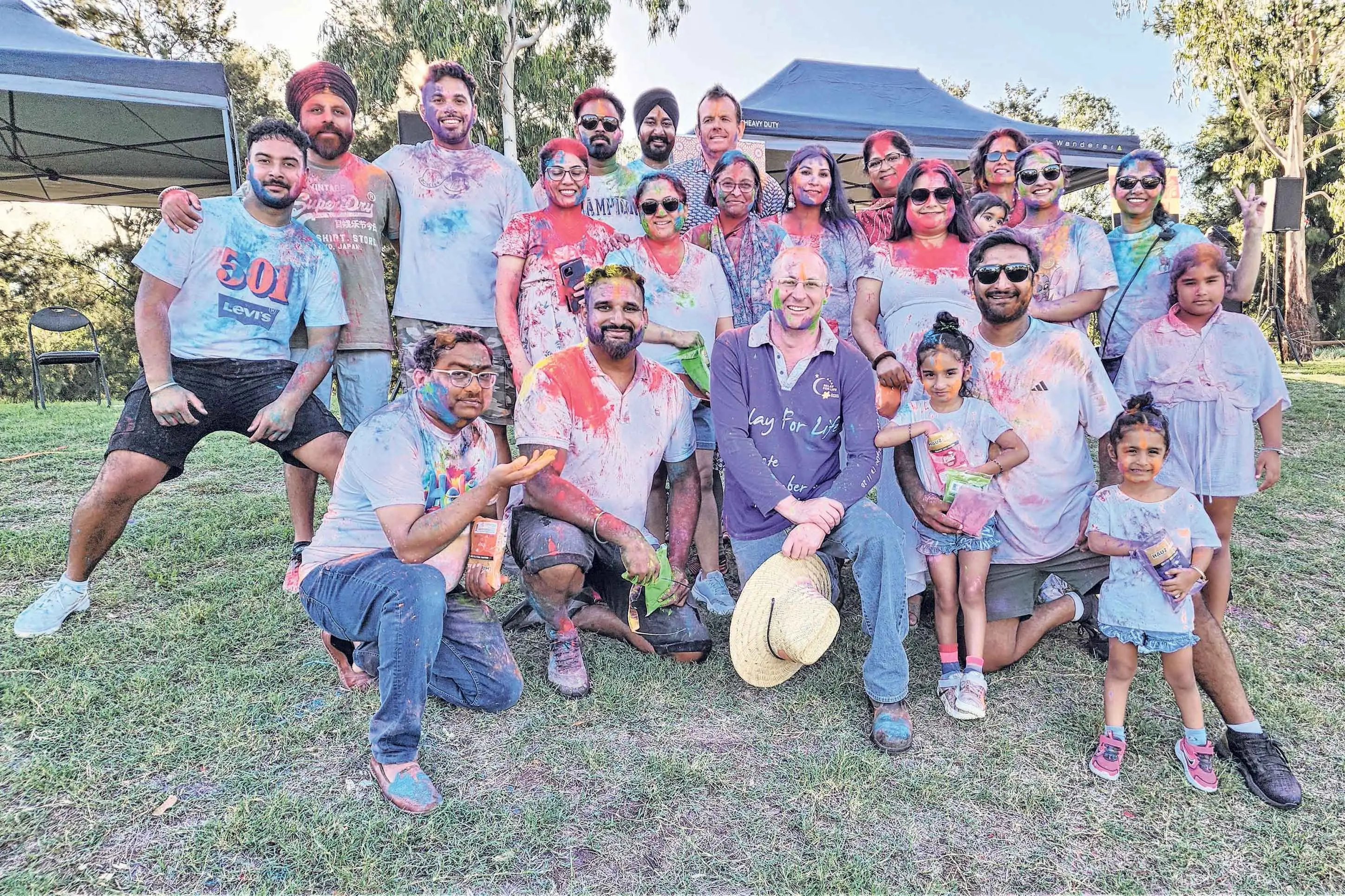 <p>Some of those who enjoyed the colour and fun of Holi on March 7 at Ollie Robbins Oval. Photos: Dubbo Photo News</p>\\n