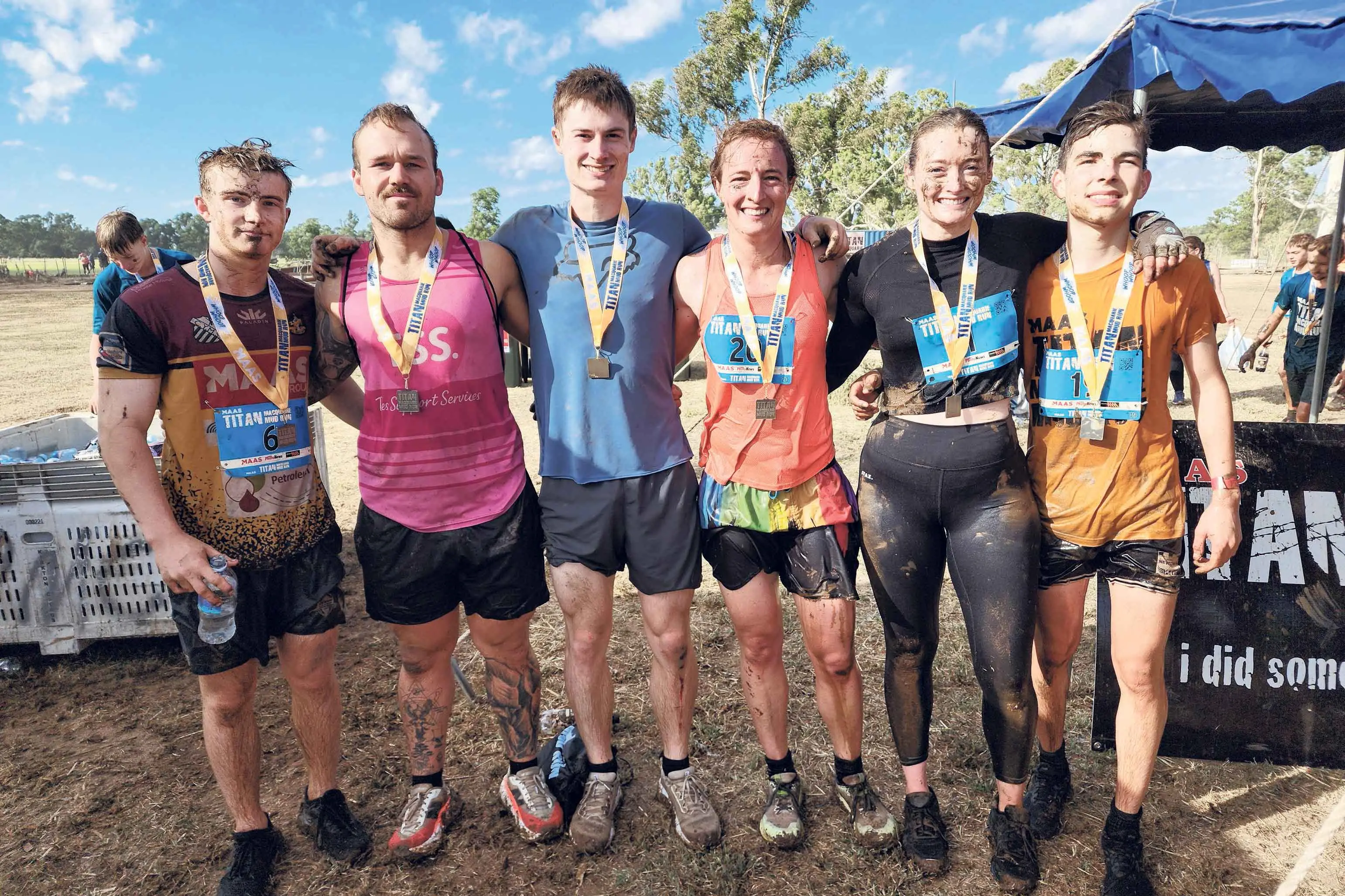 <p>Some of the Mud Runners this year at the Titan Macquarie Mud Run: Zander, Dylan (From Hay), Charlie, Savannah, Speedy and Noah. Photo: Dubbo Photo News</p>\\n
