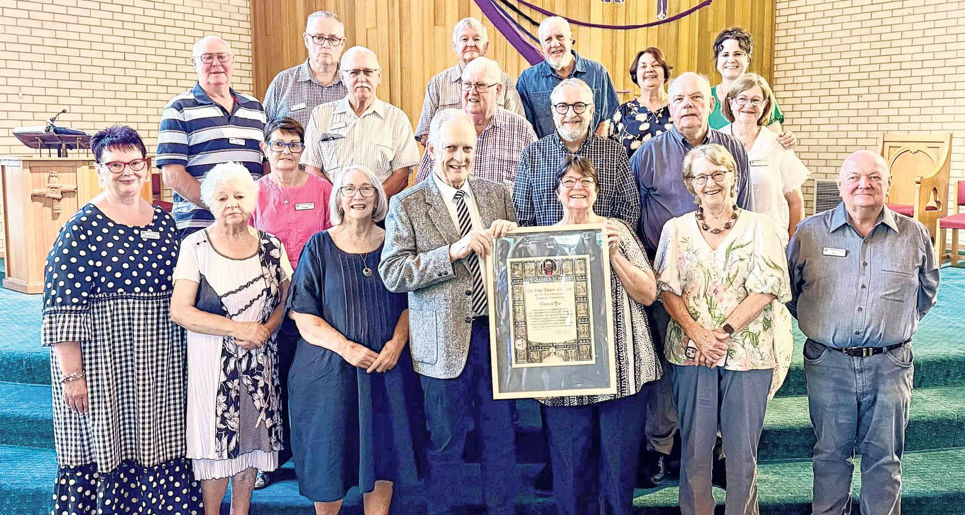 Papal honour for Pat after two decades of Vinnies volunteering