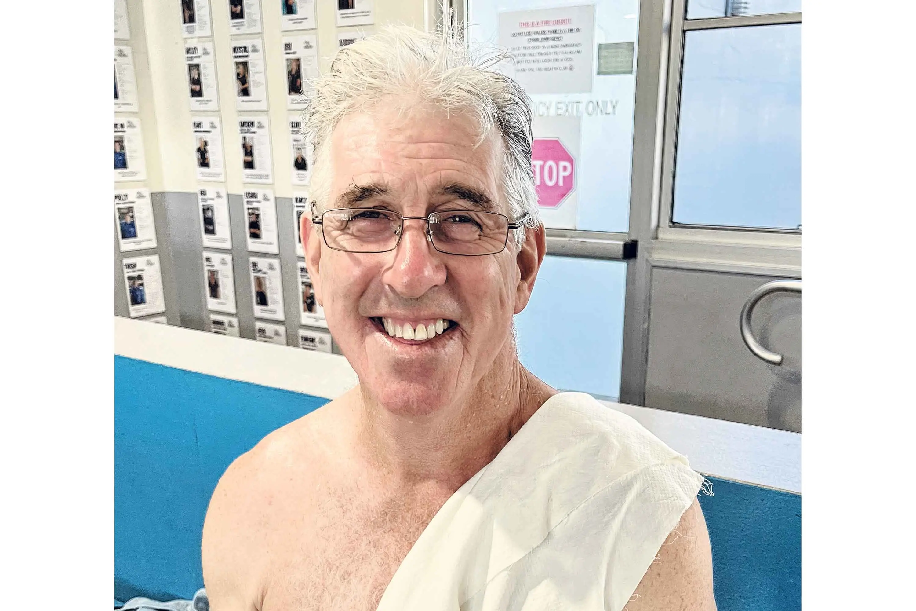 <p>Duck winners are grinners! Neil Harris took out first place in the 50m breaststroke at their most recent meet. Photo: Supplied</p>\\n