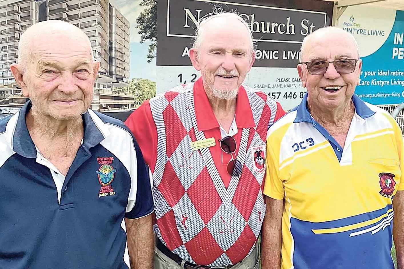 <p>Winners for the day in Dubbo City Men\\'s Wednesday morning social bowls were the happy team of Ron McCauley, Paul Wooldridge, and Mike Twohill. Photo: Supplied</p>\\n