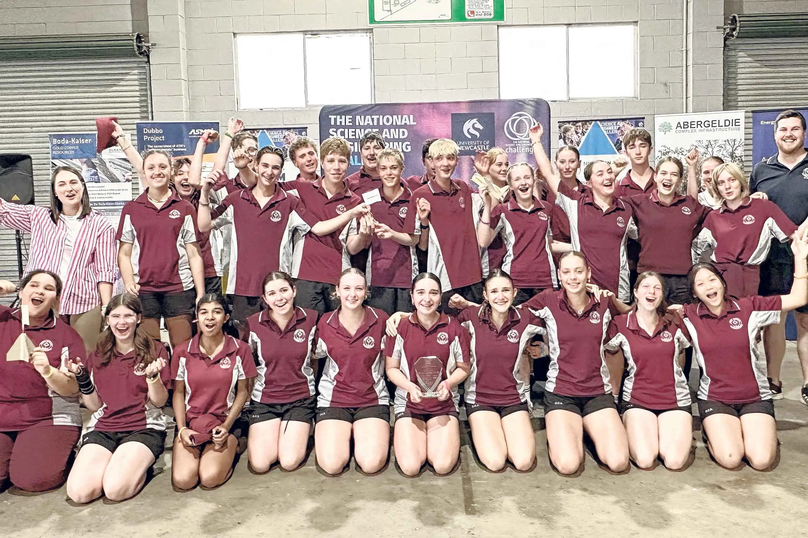 <p>Winners are grinners! Wednesday\\'s winning school, Dubbo Christian School. Photo: Dubbo Photo News. </p>\\n