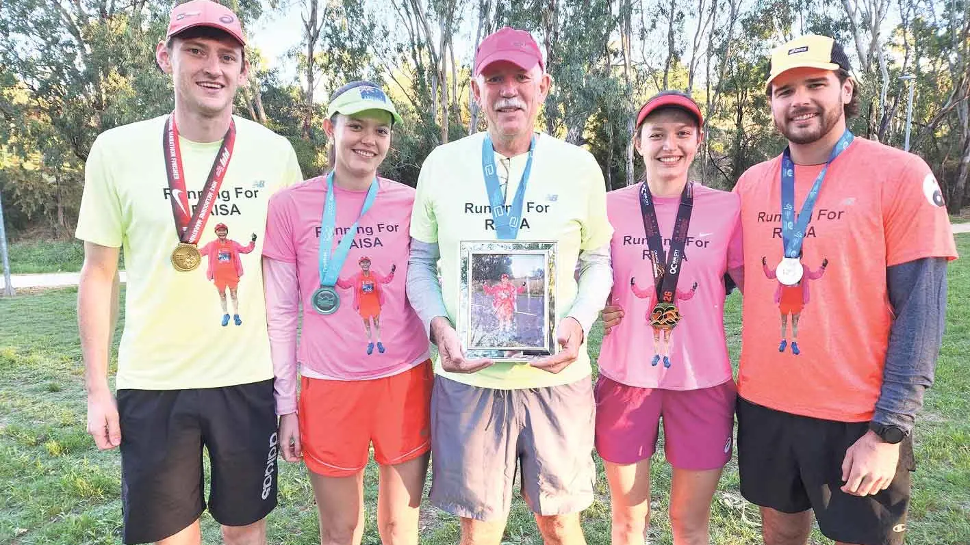 A colourful tribute to Raisa at Dubbo parkrun