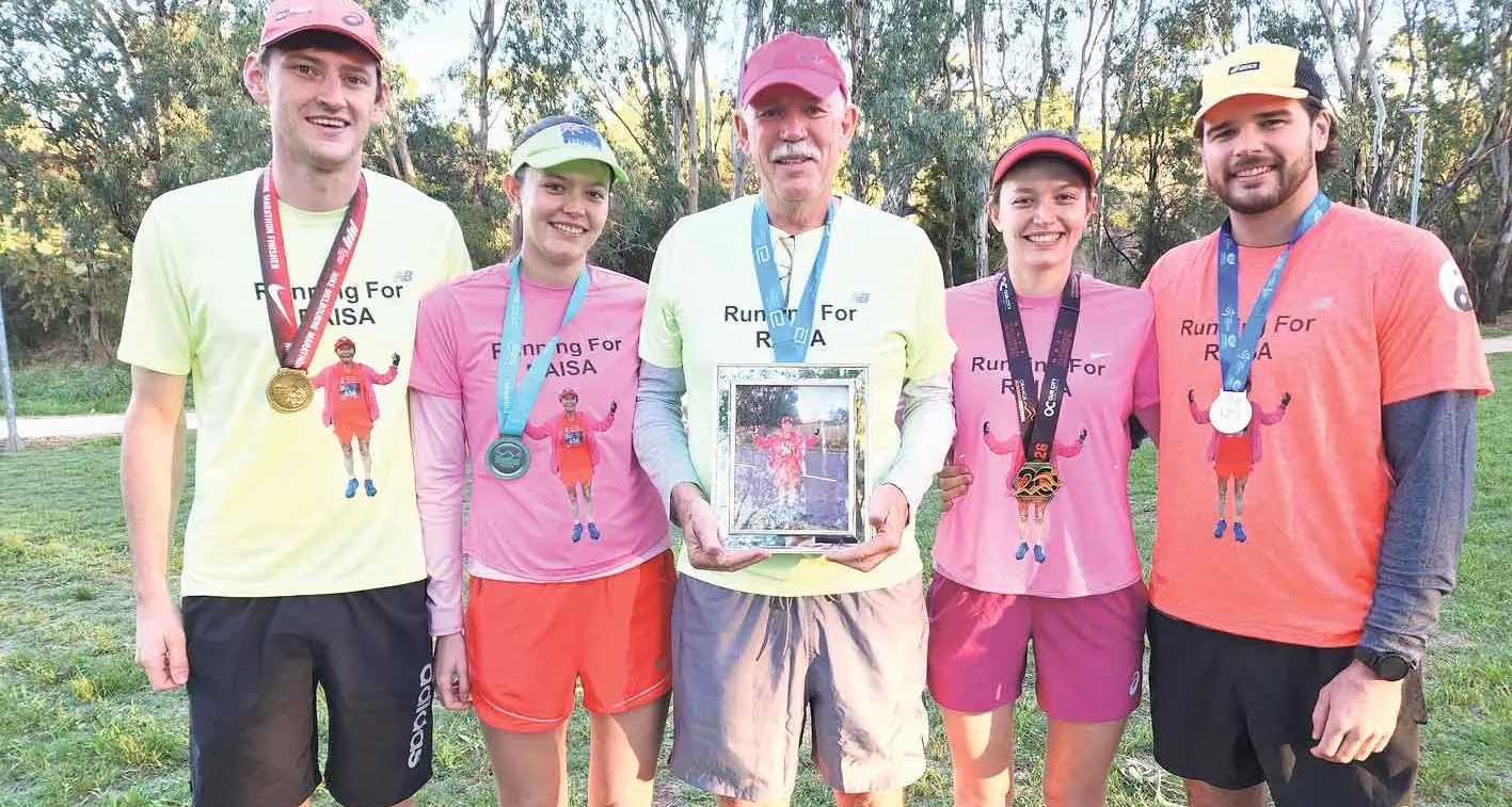 A colourful tribute to Raisa at Dubbo parkrun