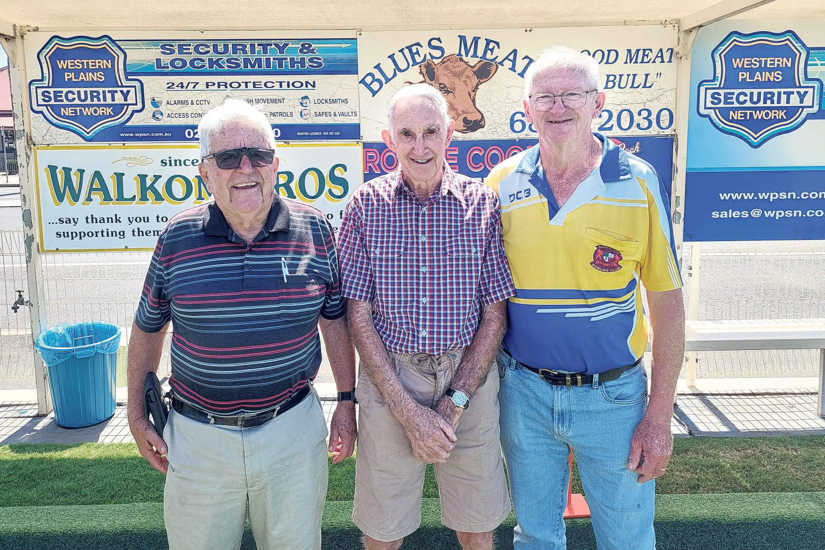 <p>Winners of the Dubbo Steel Supplies\\' Mens Triples: Allan Parker, Frank Armstrong and Ian Hobson. Photo: Back Bowls</p>\\n