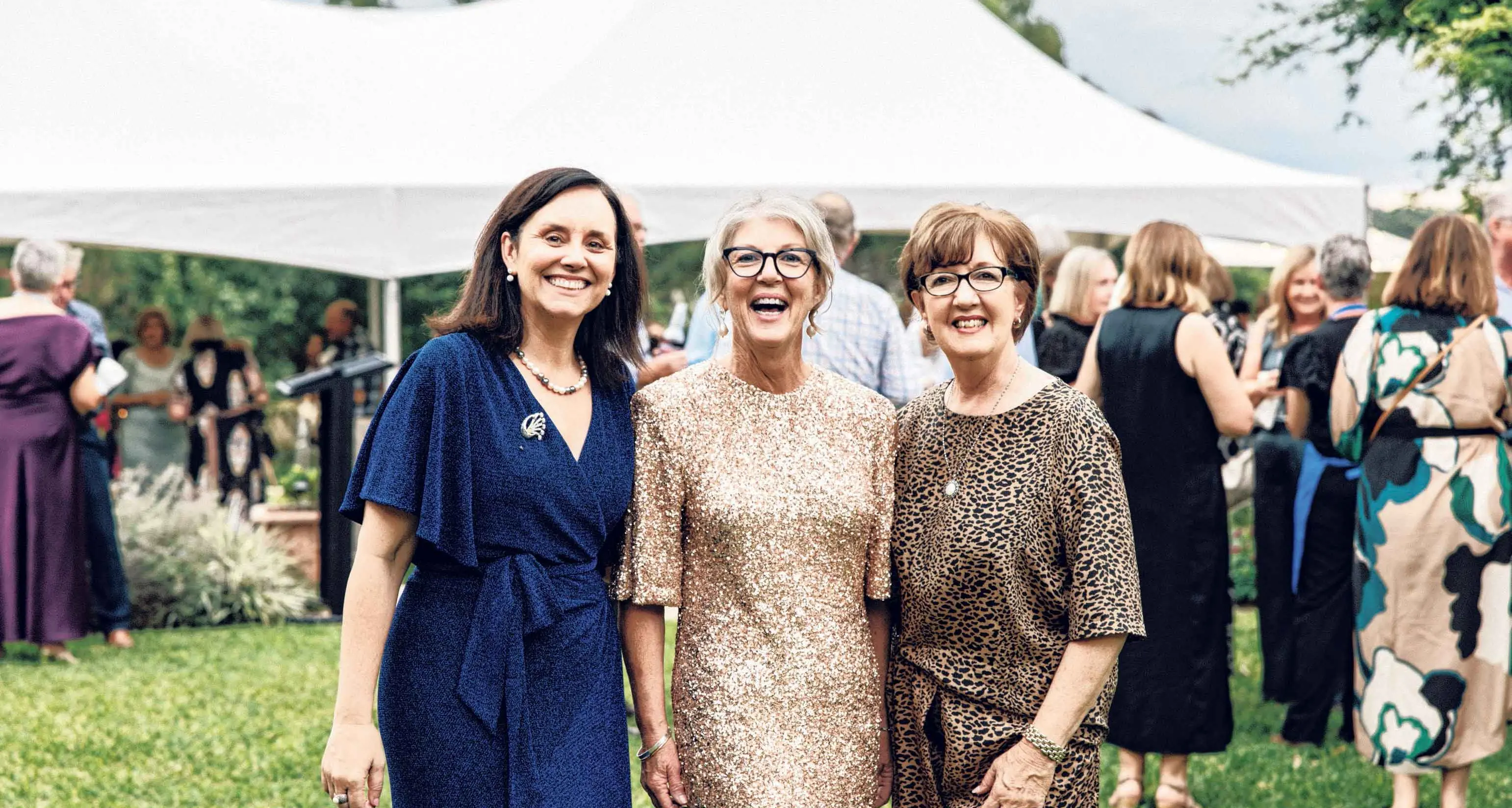 Singin' in the rain at Sing Out Choir cocktail party