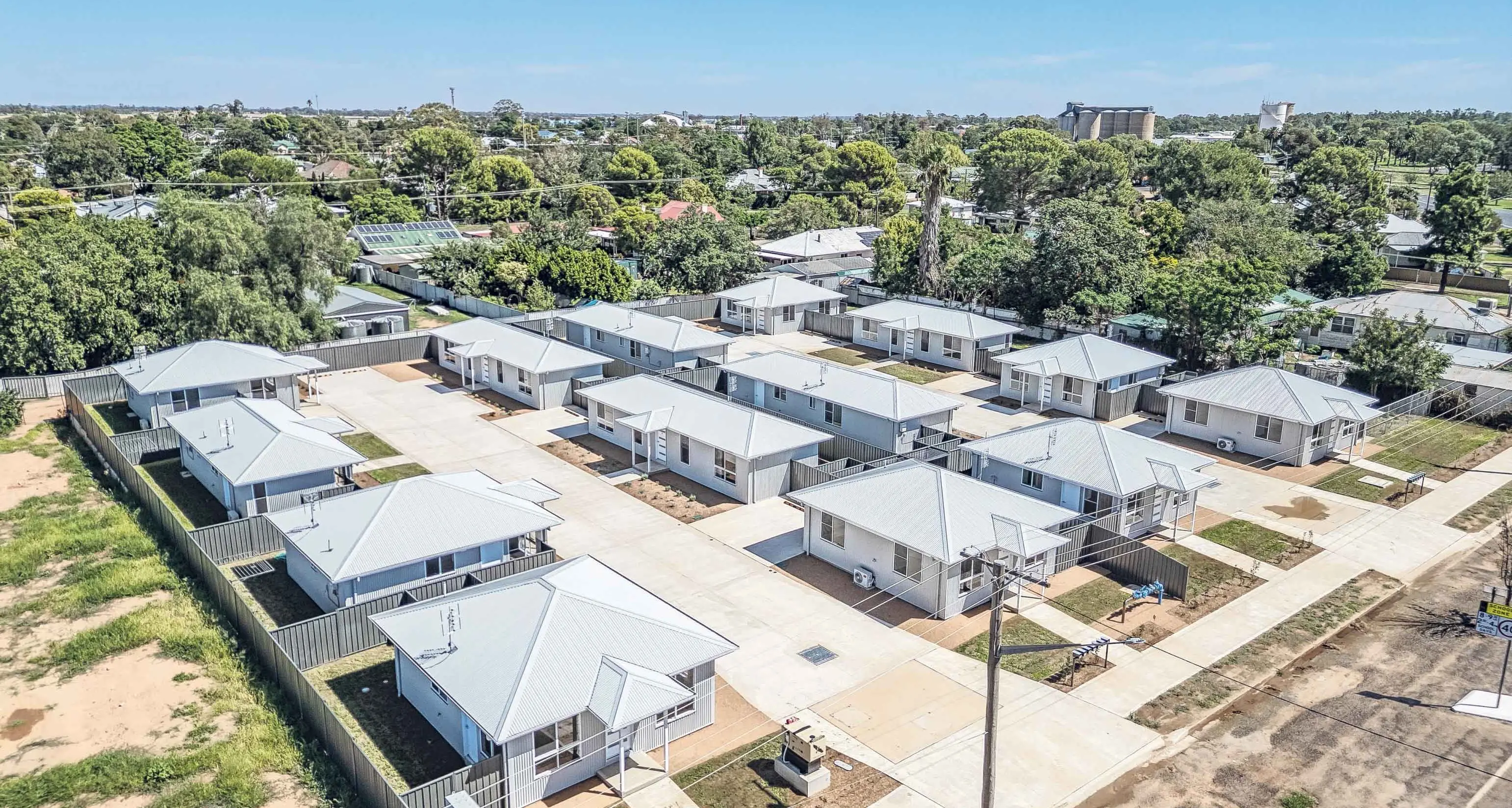Warehouse site transforms to social housing in Narromine