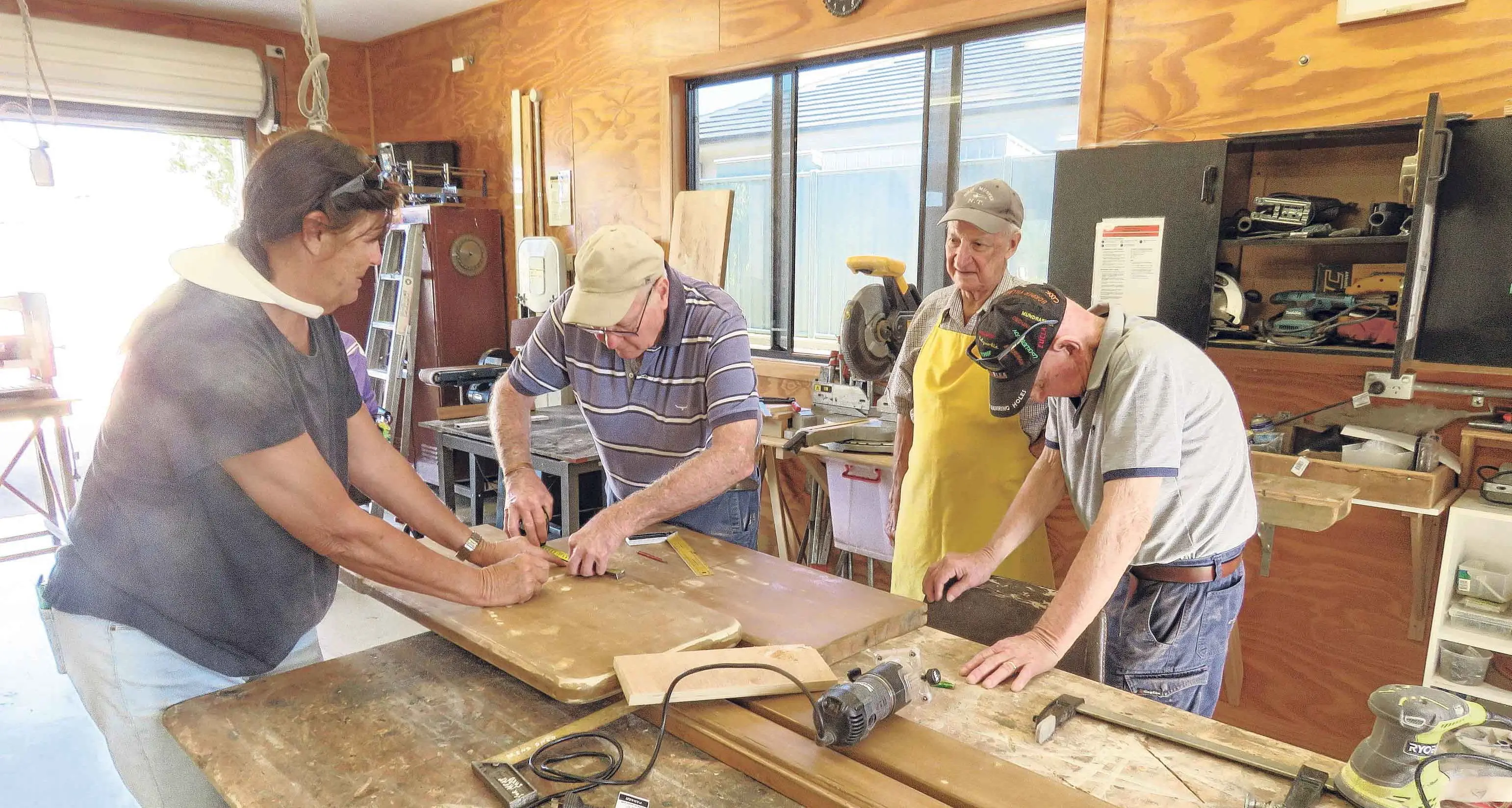 Open day shows Village Men's Shed not just for blokes