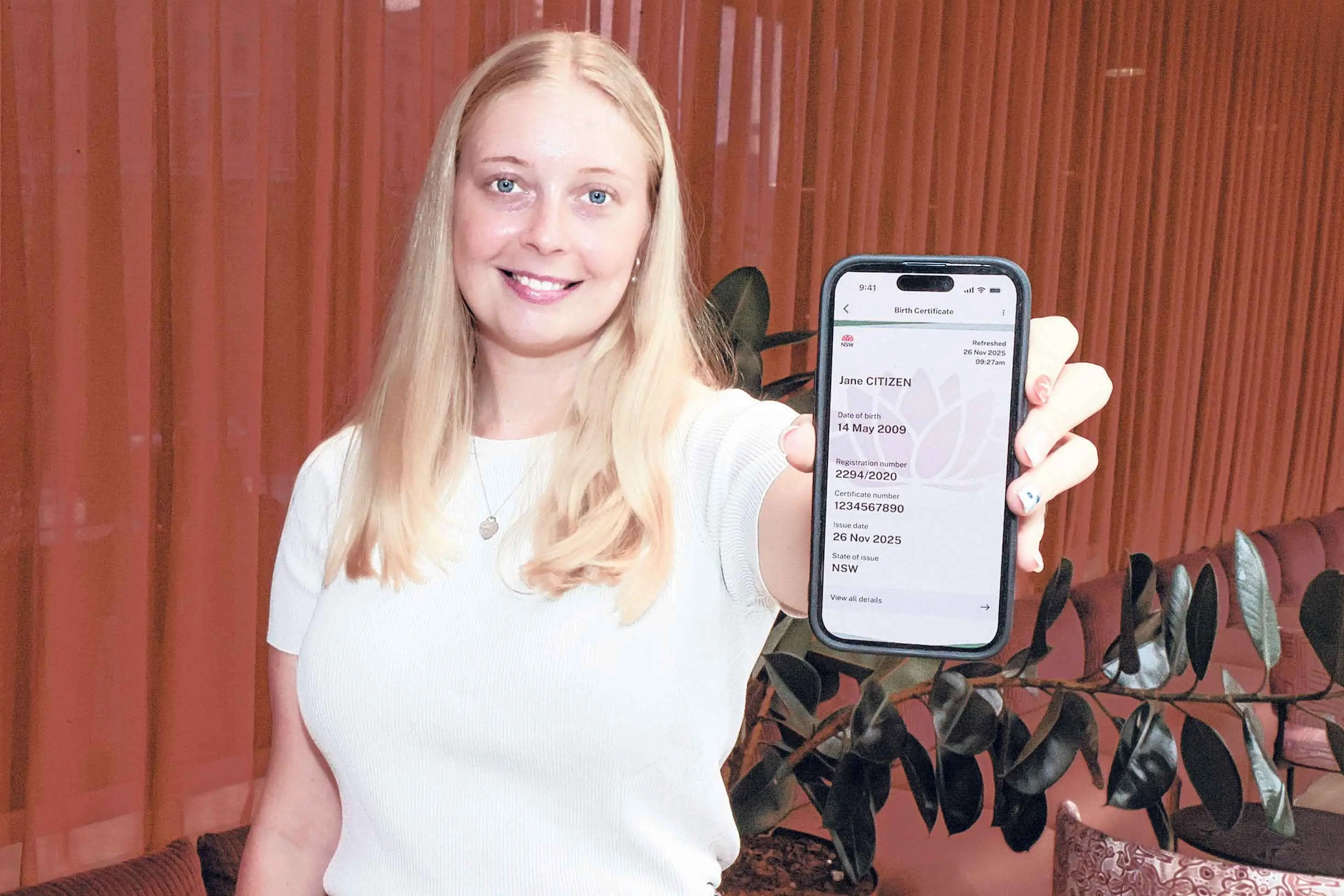 <p>Young locals who don\\u2019t have a driver\\u2019s licence now have the option of a Digital Birth Certificate. Photo: Supplied. </p>\\n