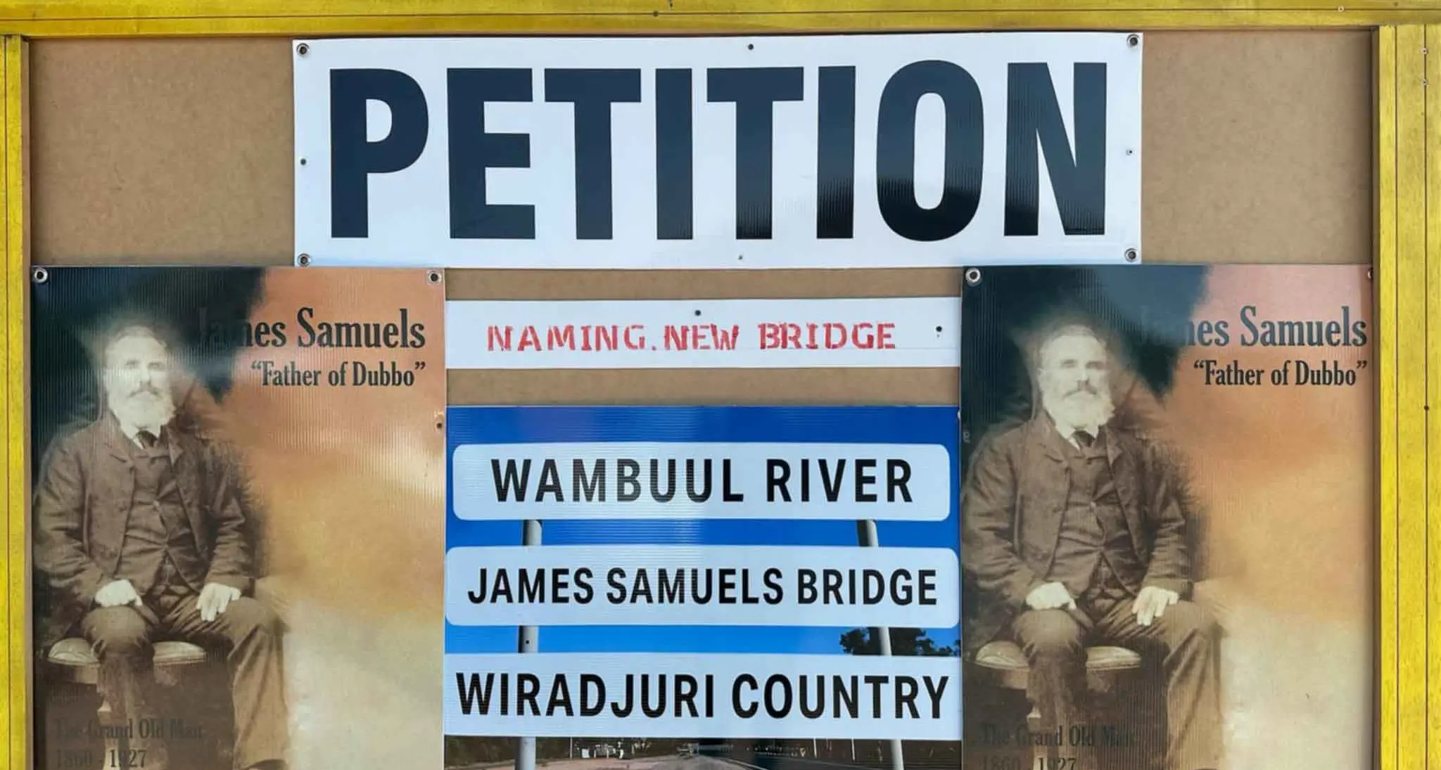 Bridge approach naming, trimmings off to the zoo, and you can park on the grass!