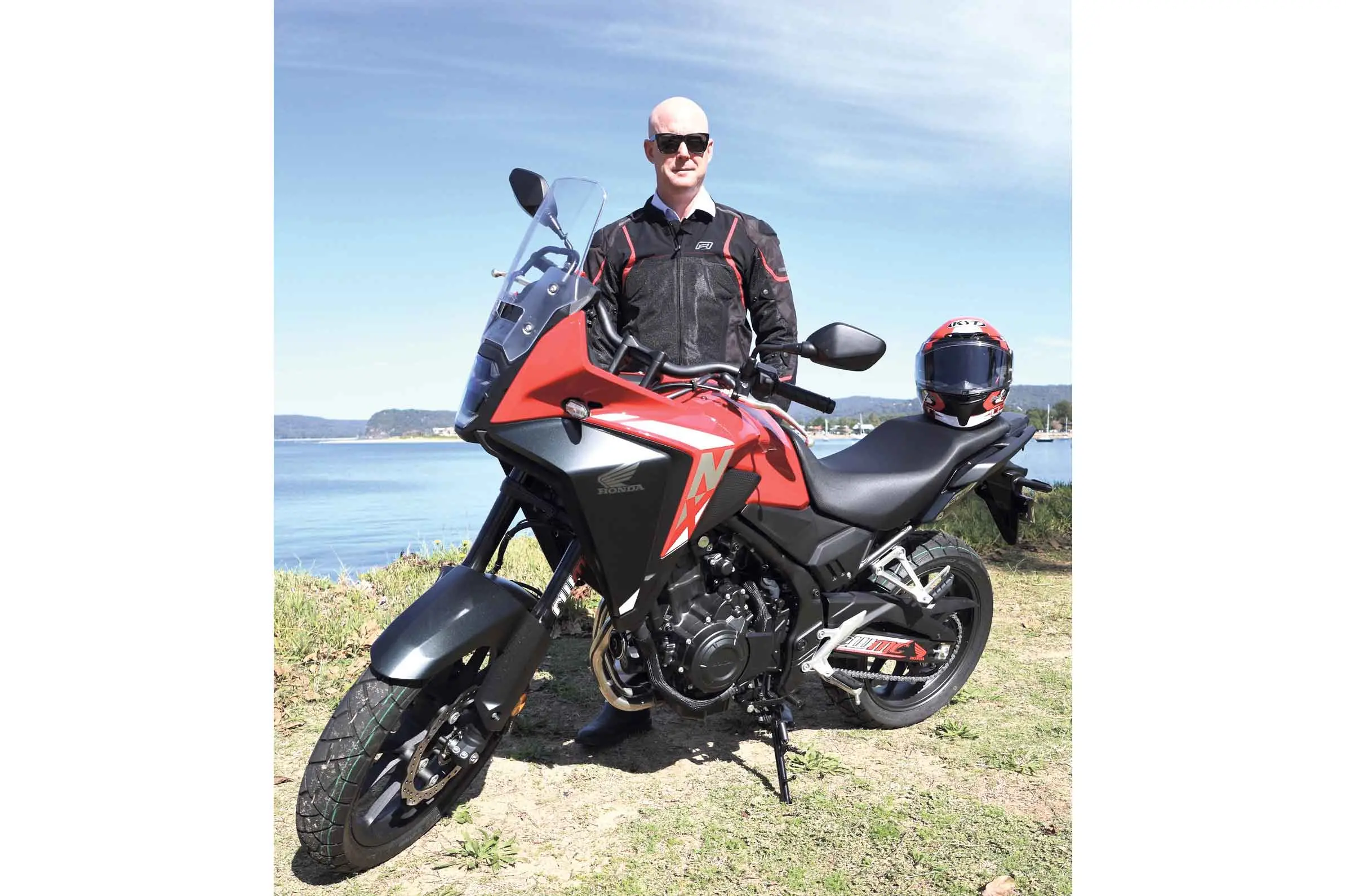 <p>Charity ride participate Greg Quilkey with the beautiful Honda motorcycle that will be raffled as part of the event. Photo: Supplied</p>\\n