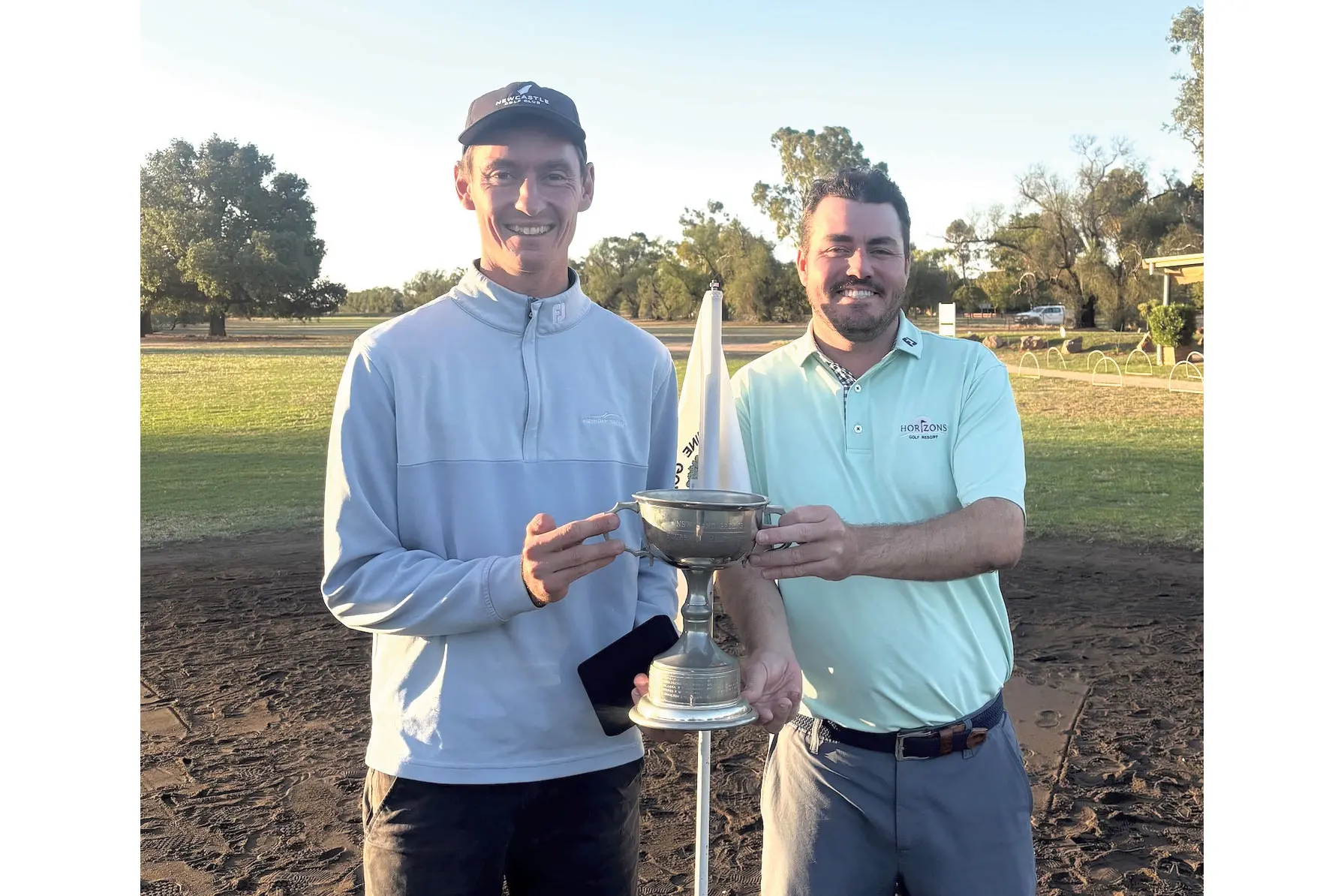 <p>From Newcastle and Horizons, Stephen Stapedial and Lloyd Radcliff. Photo: Greg Kearines </p>\\n