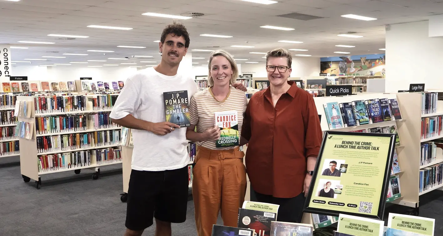 Crime authors in conversation at Dubbo library