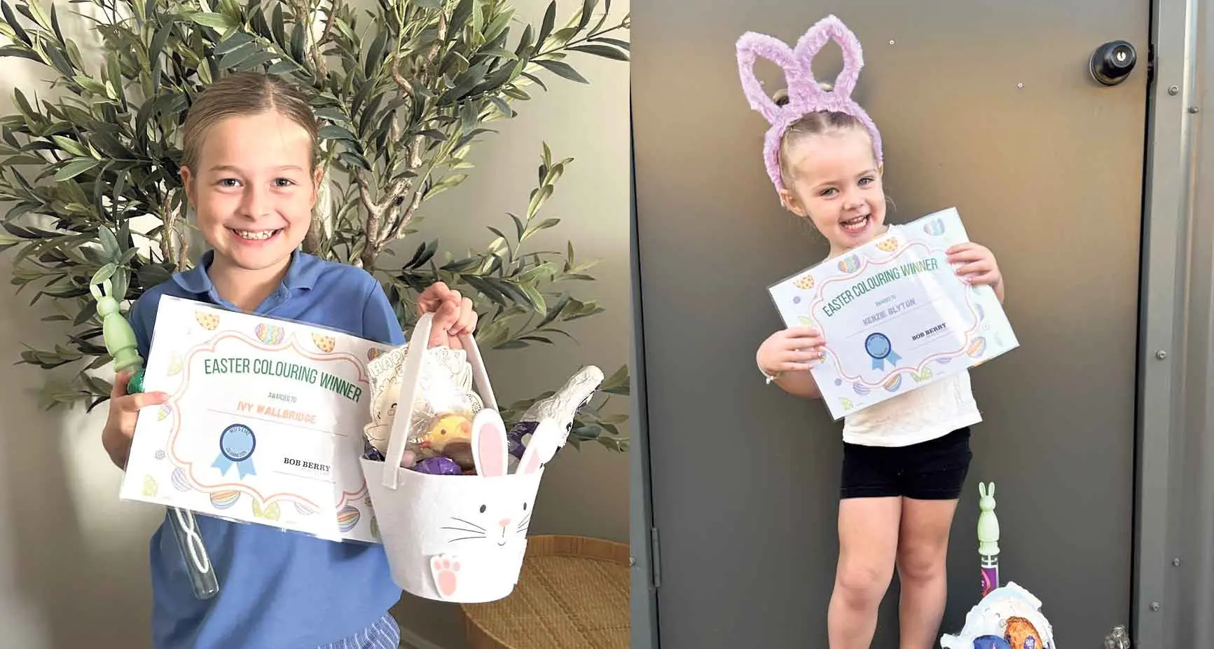 High excitement for Easter colouring-in comp winners