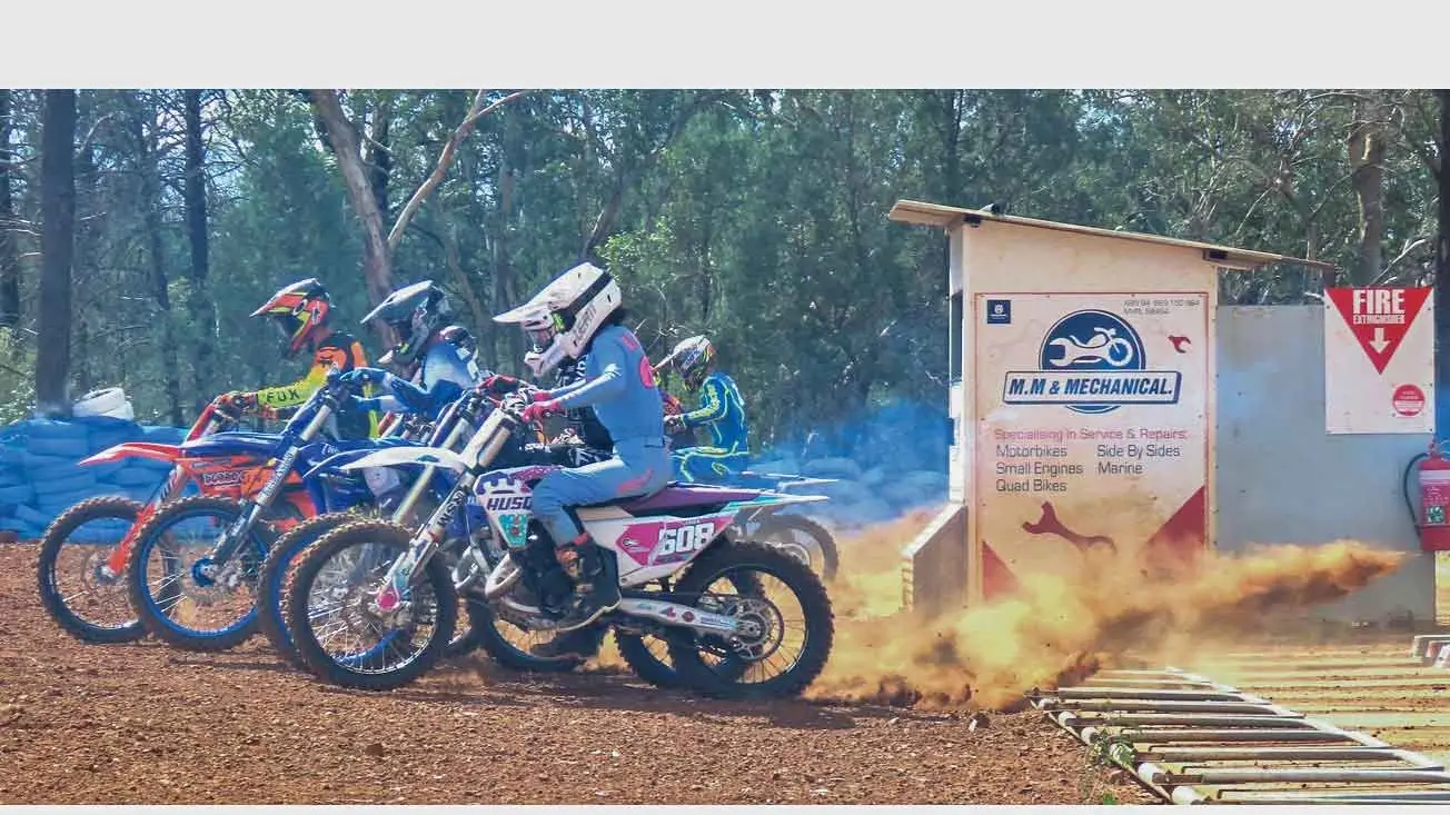 No work, no rest but lots of play on the dirt bikes