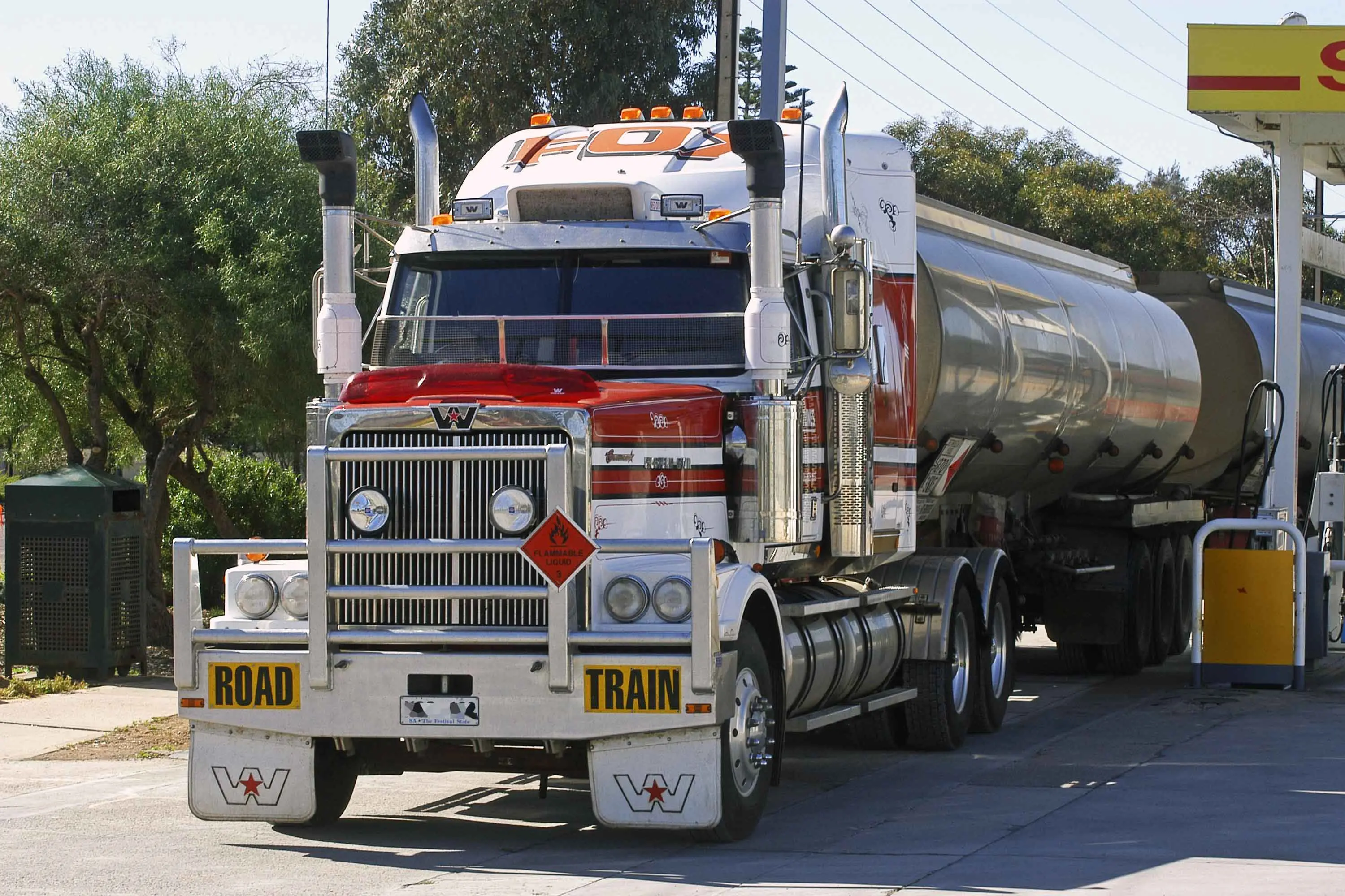 Australian transport truck on highway