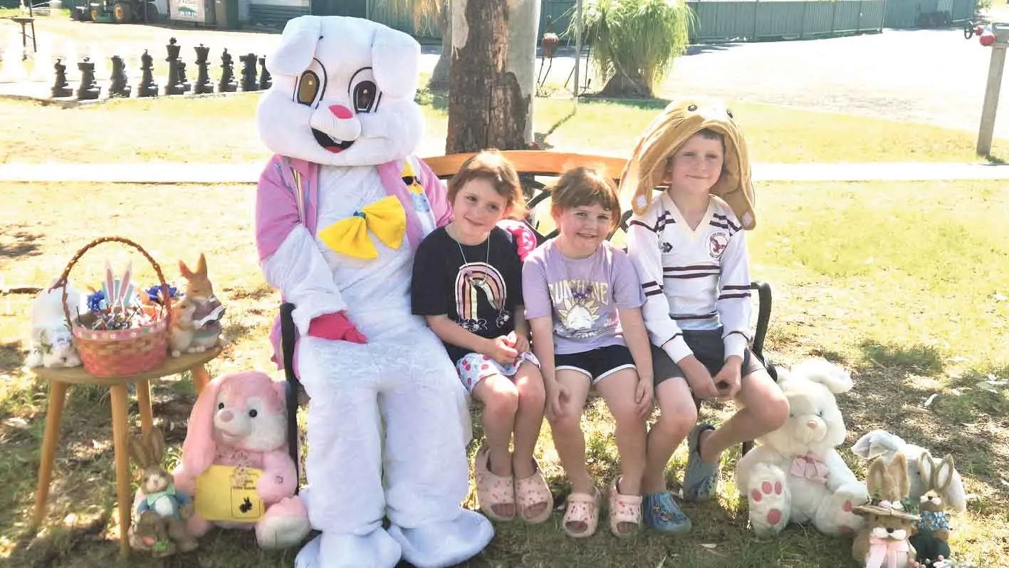 Easter Bunny hops into Trangie