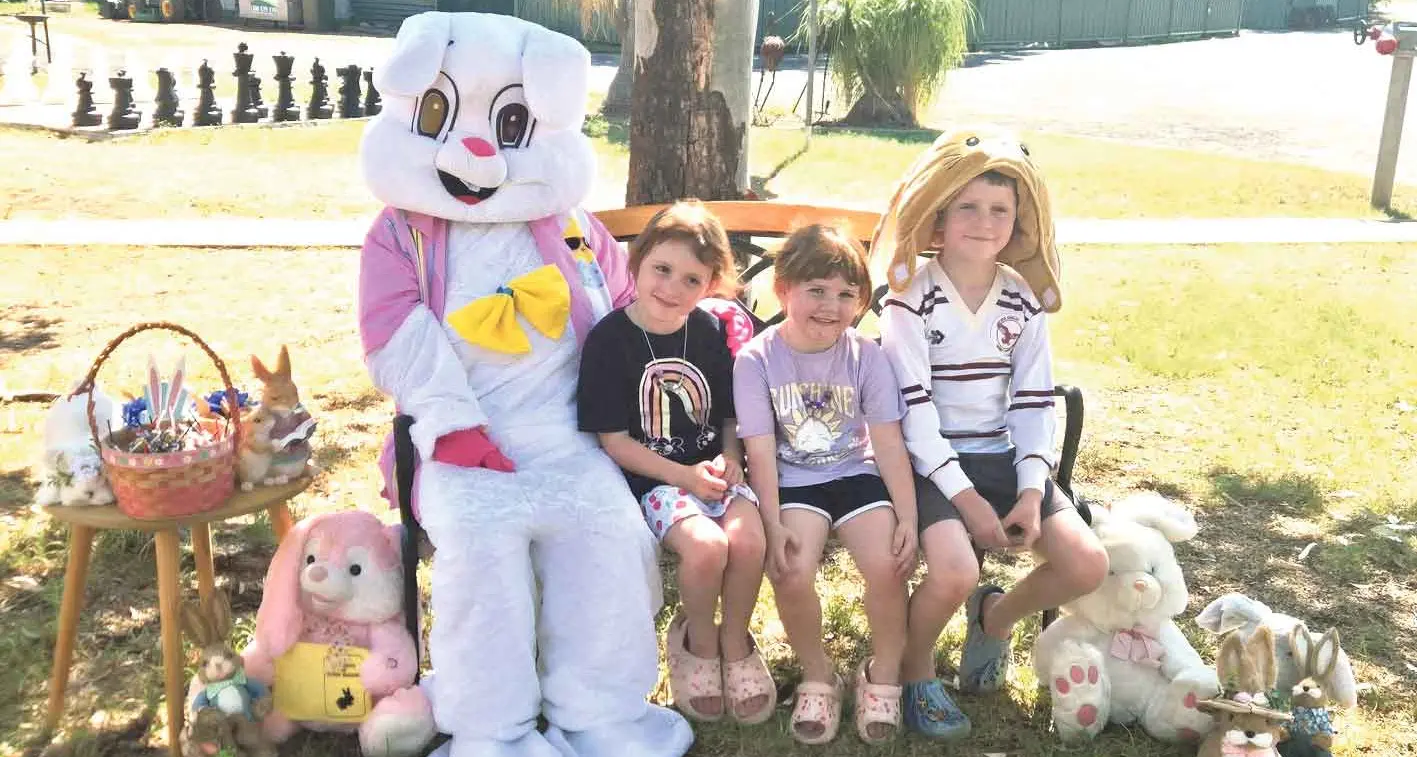 Easter Bunny hops into Trangie