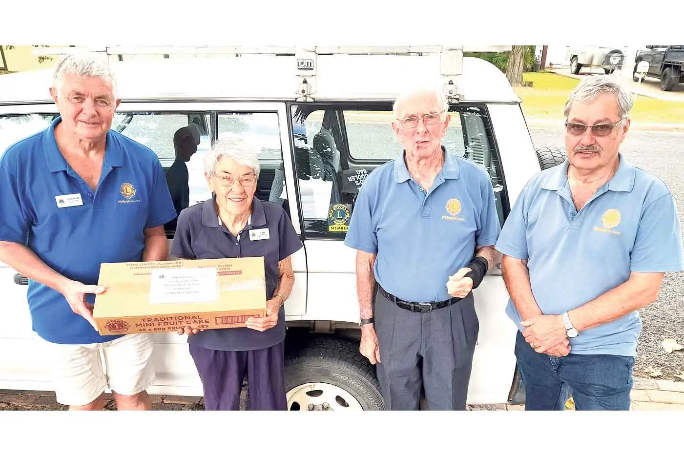 <p>With another box ready to be posted off by Wellington Lions, this time old glasses for re-use in the community, local Lion Pam Whillock, with colleagues, Graham Dickson, Jim Whillock, and Ken Vodden. Photo: Supplied</p>\\n