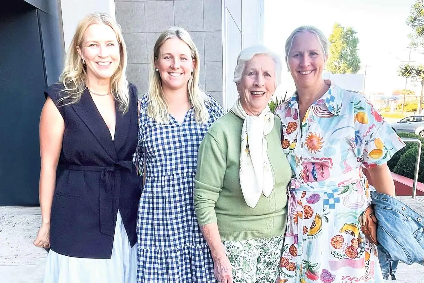 <p>Michelle Browne, Belinda McLean, Diana Browne, and Annette McLean at \"Come From Away\". Photo: Supplied</p>\\n