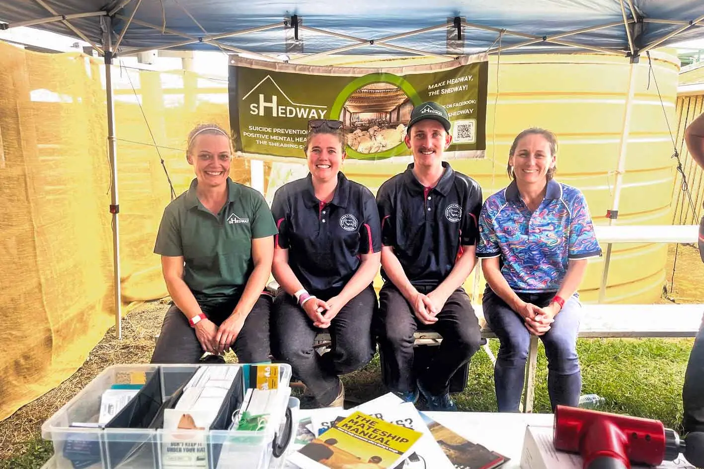 <p>The sHedway team at the Baraba Show last year. Photo: sHedway</p>\\n