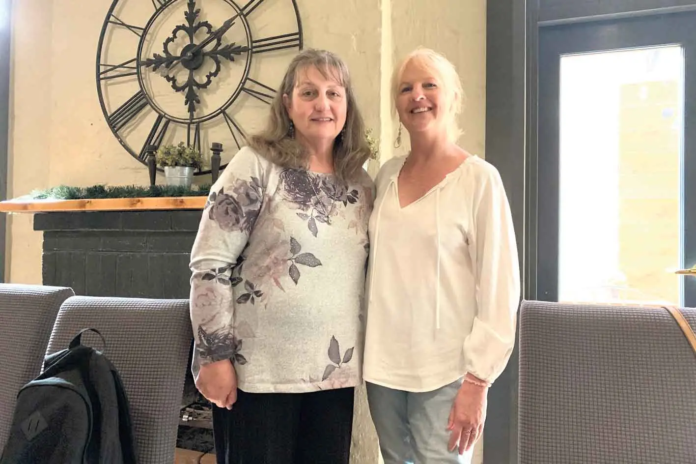 <p>Dead End Coffee Club coordinators Sharon Bonthuys and Kaz Hamilton.</p>\\n