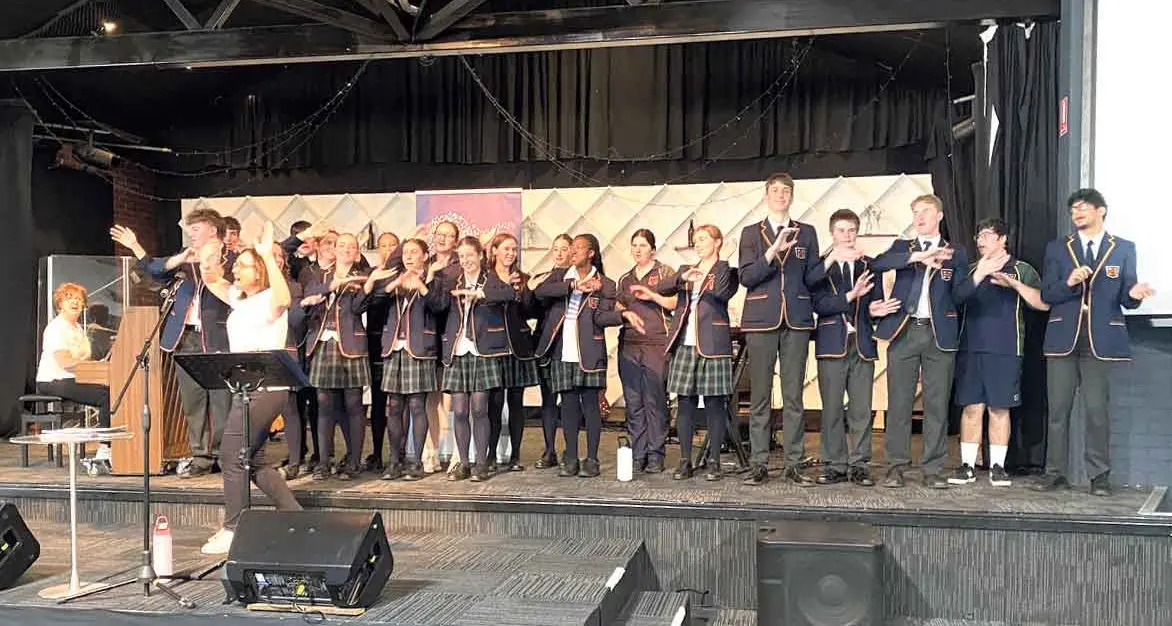 MAGS Year 12 students support Sing Out Choir