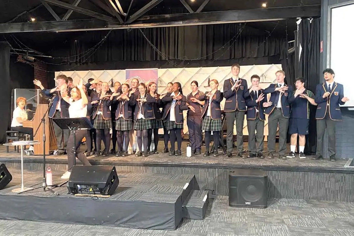 MAGS Year 12 students support Sing Out Choir