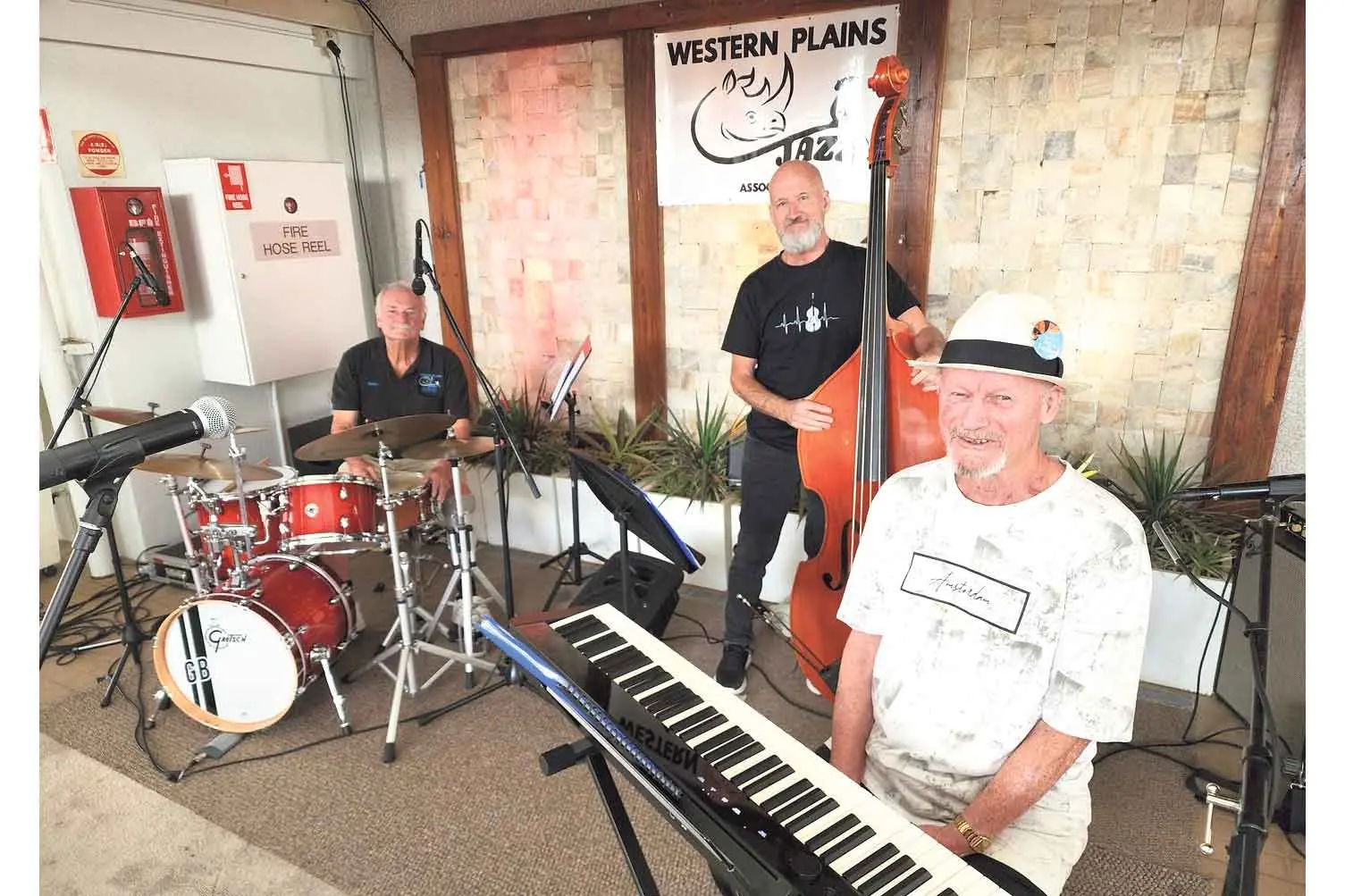 <p>The Hat Swings performed at the recent Western Plains Jazz Festival. Pictured are Greg Barker, David Taylor and Neil Taylor. Photo: Dubbo Photo News/Ken Smith</p>\\n