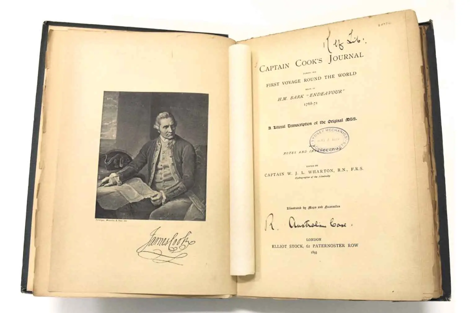 <p>Cook in his journal from the autumn and winter of 1770, recorded seeing fires or rising smoke on almost every day of the voyage up the east coast of Australia. Photo: Curtin University.</p>\\n