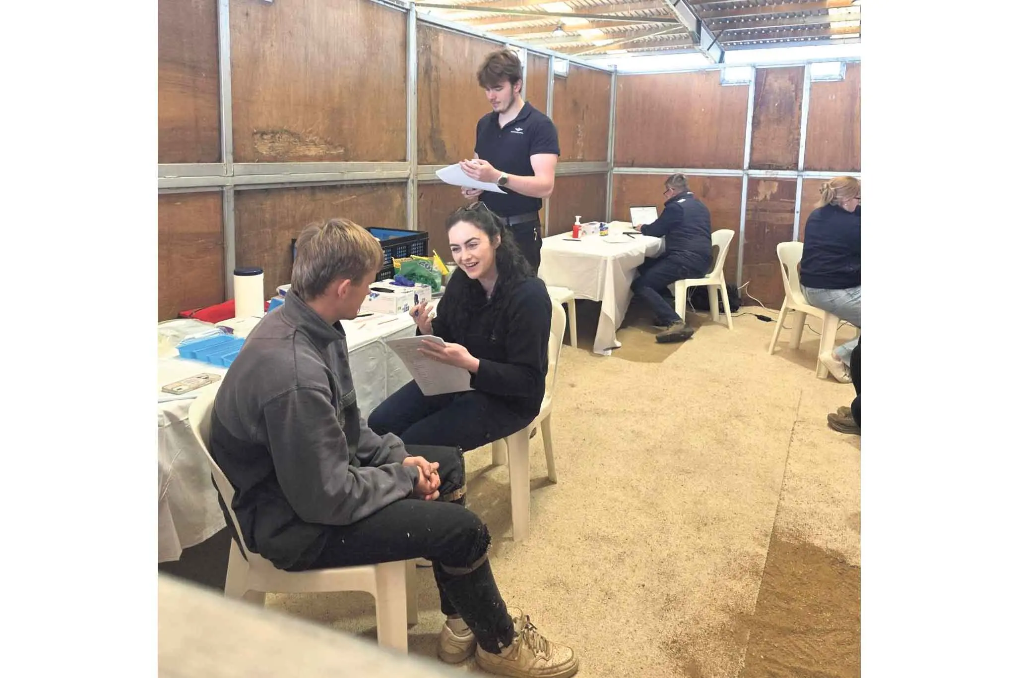 <p>Q Fever vaccinations were carried out for eligible participants at the Dubbo Show last month, following screening earlier at the Wellington Show. Photo: RFDSSE</p>\\n