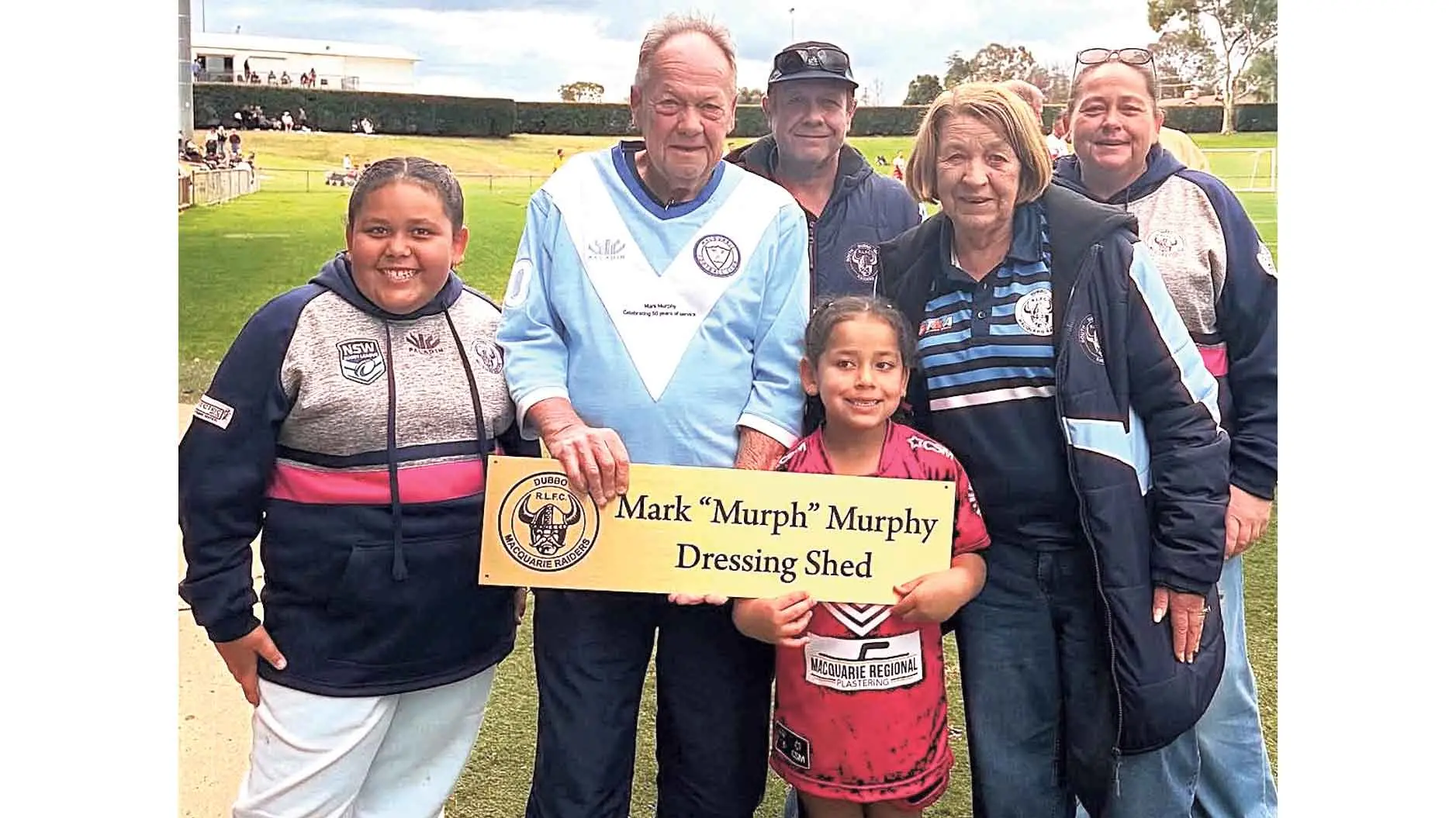 Naming honour for the Mark \"Murph” Murphy Dressing Shed at Apex Oval
