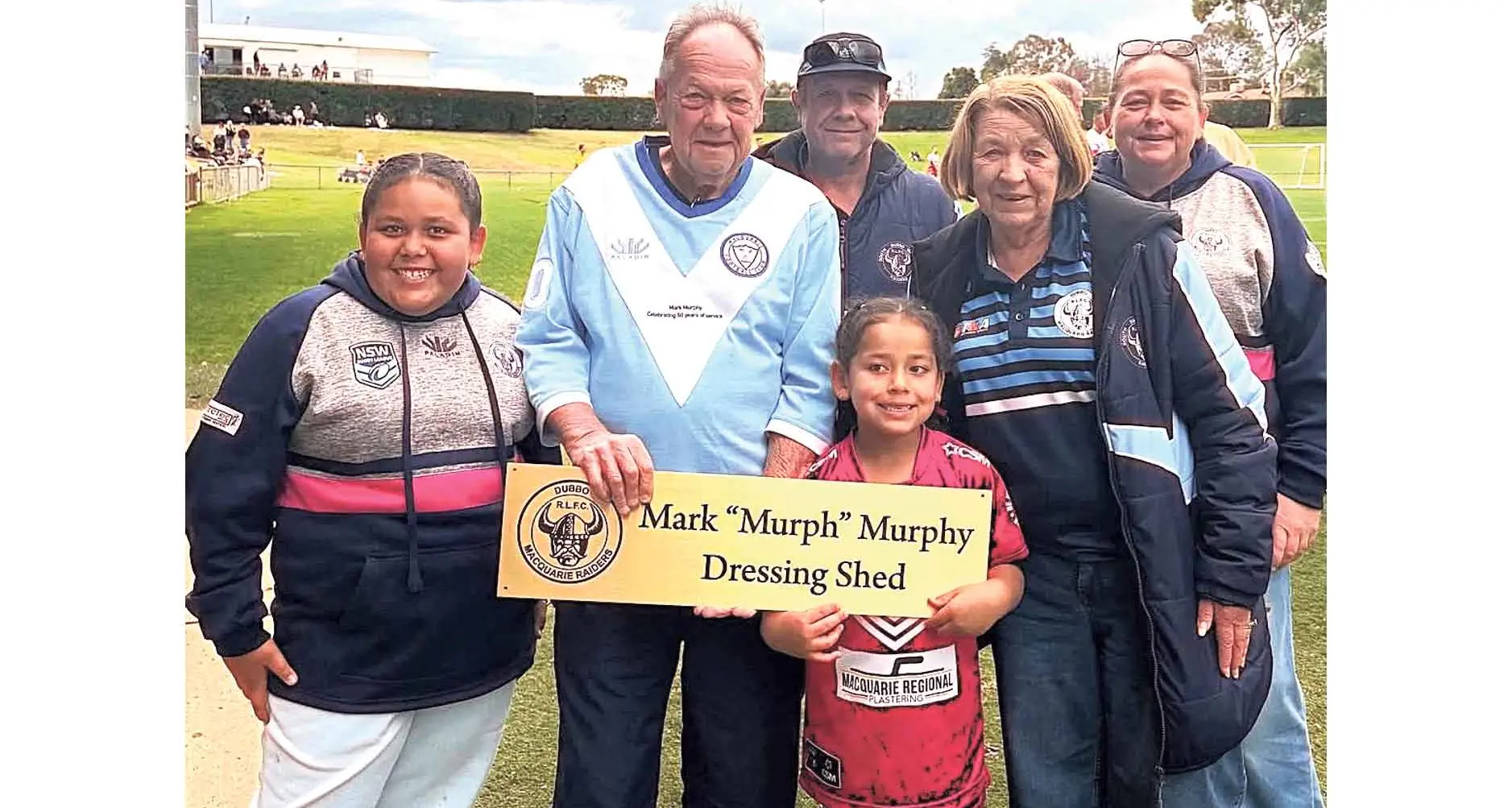 Naming honour for the Mark \"Murph” Murphy Dressing Shed at Apex Oval