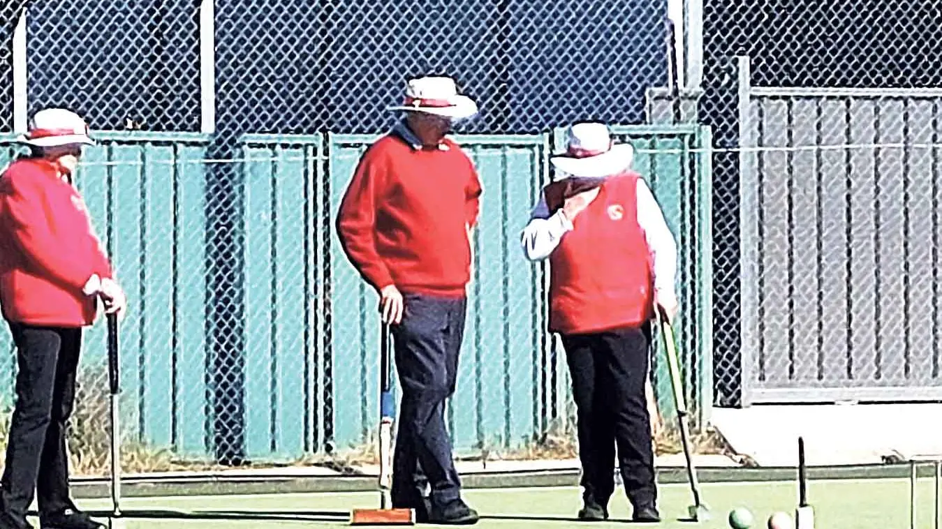 Croquet doubles comp on King's Birthday weekend