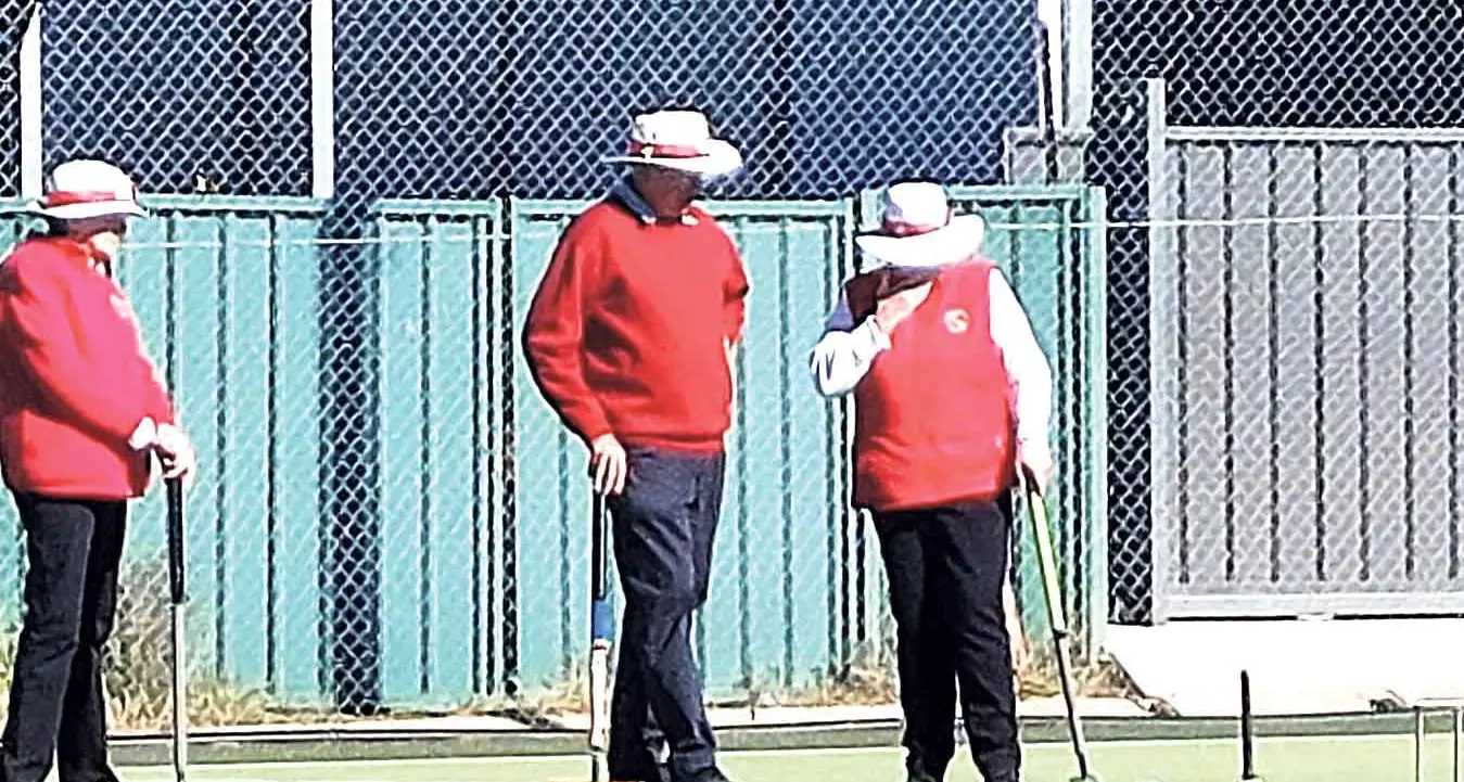 Croquet doubles comp on King's Birthday weekend